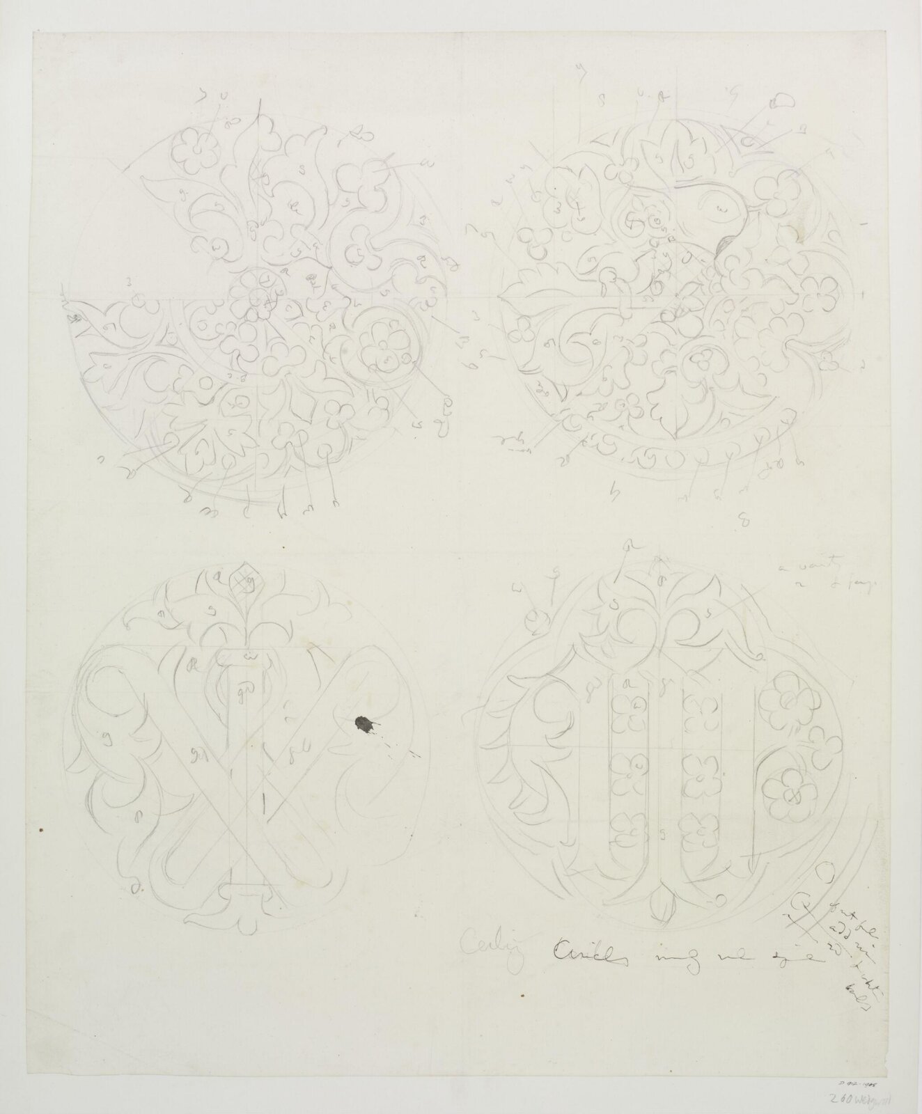 Drawing, A.W.N. Pugin, 1852