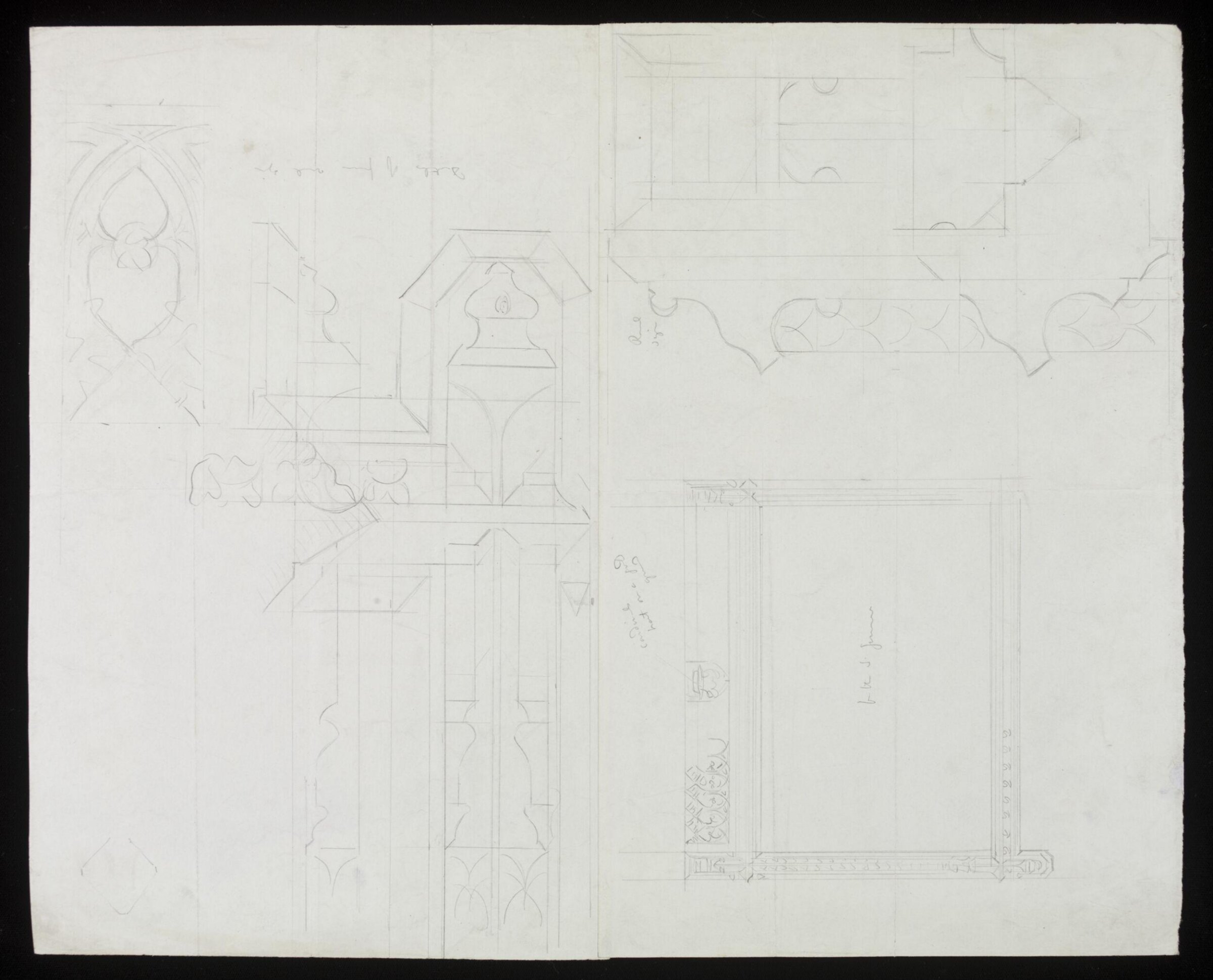 Drawing, A.W.N. Pugin, ca. 1850