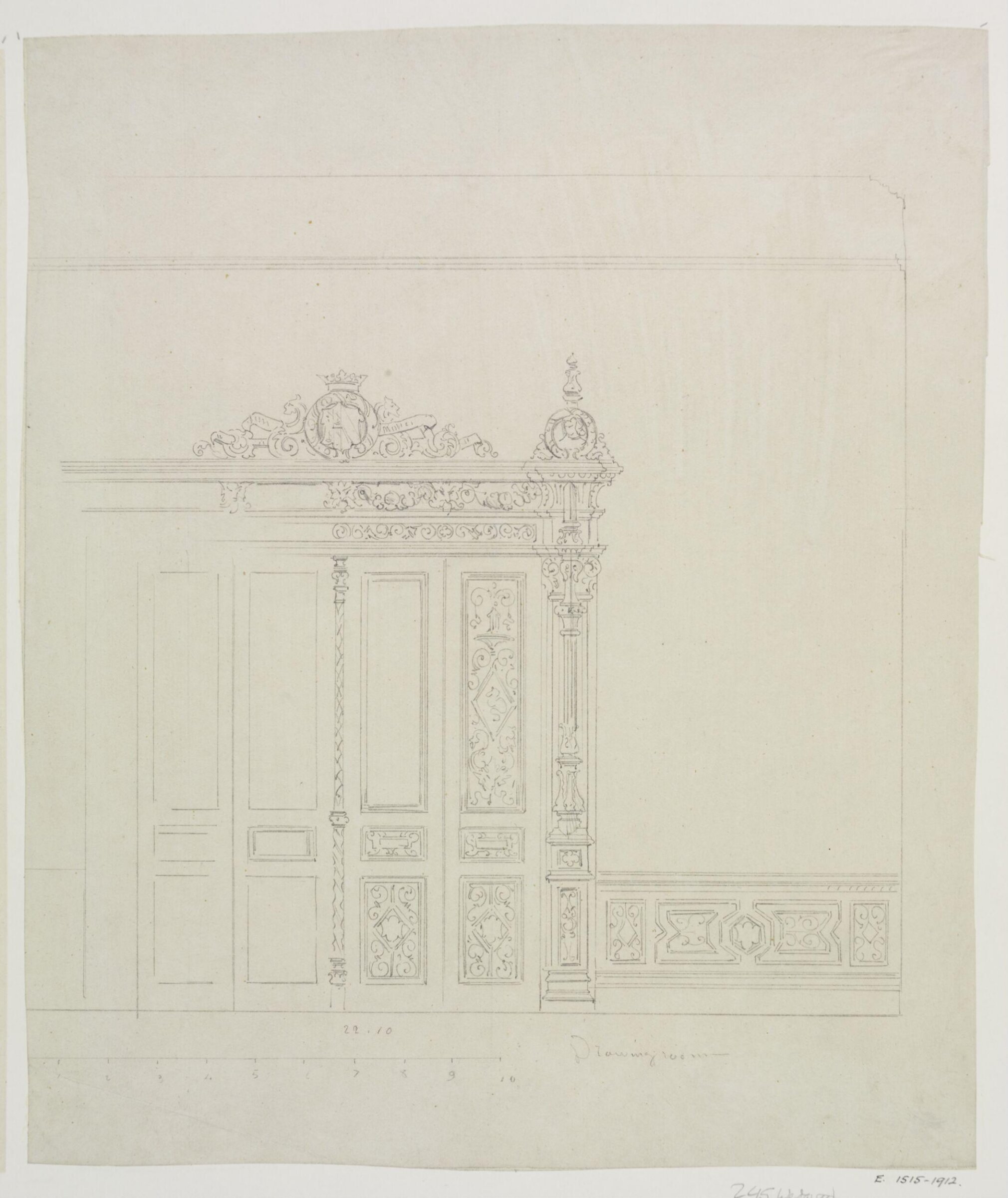 Drawing, A.W.N. Pugin, ca. 1846