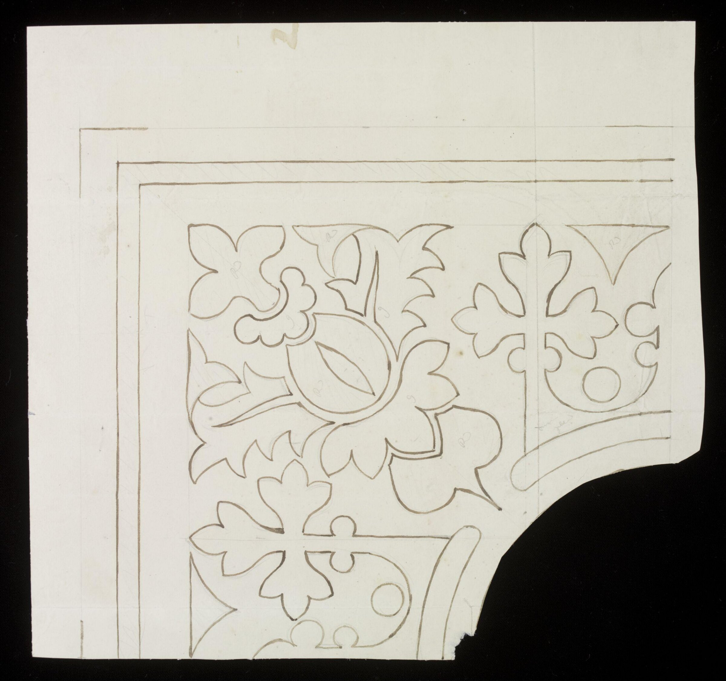 Drawing, A.W.N. Pugin, 1847-1848