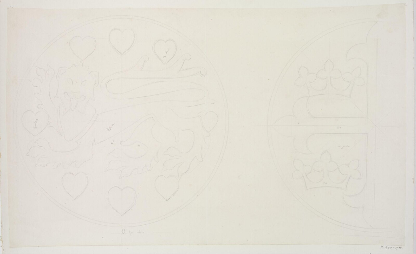Drawing, A.W.N. Pugin, 1847-1848