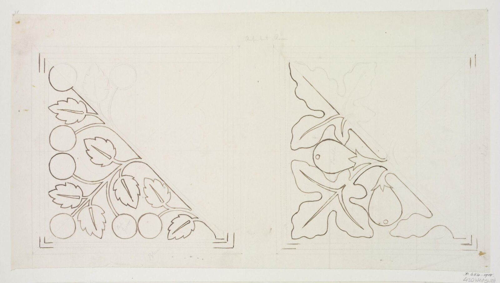 Drawing, A.W.N. Pugin, 1847