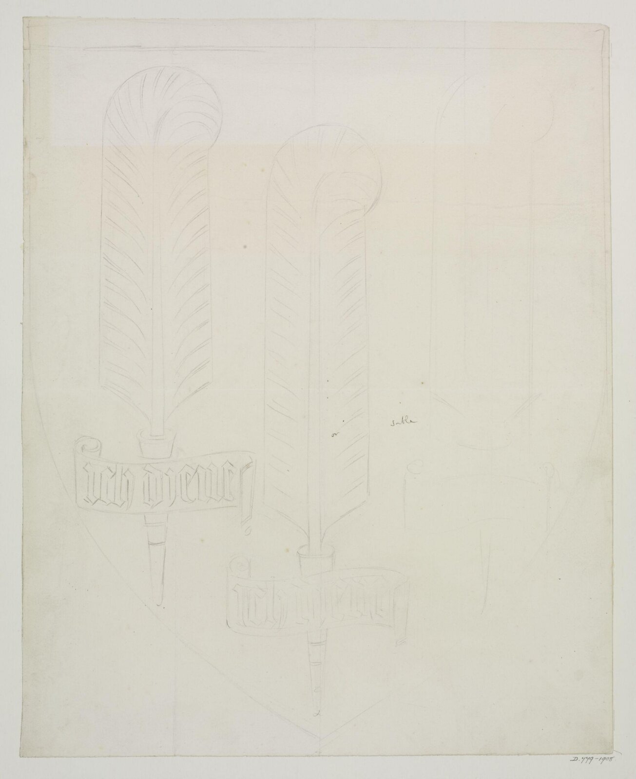 Design for a decorative panel, A.W.N. Pugin, ca.1847