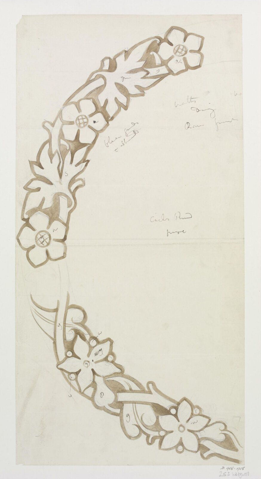 Drawing, A.W.N. Pugin, 1852