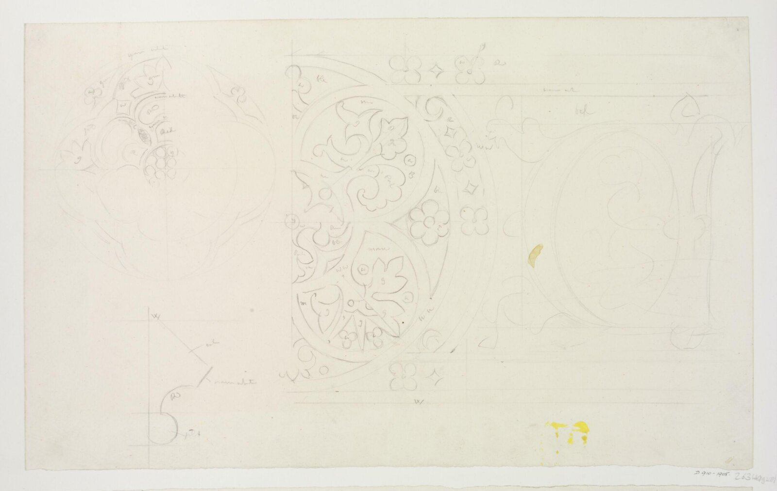 Drawing, A.W.N. Pugin, 1852