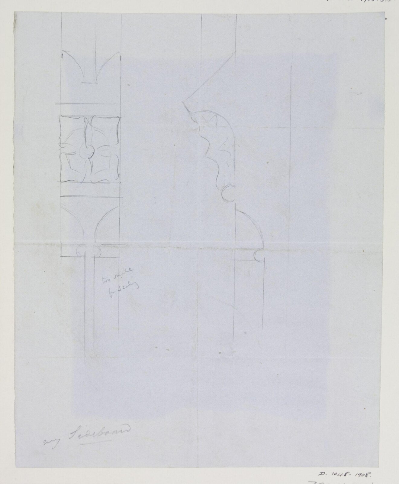 Drawing, A.W.N. Pugin, c. late 1840s