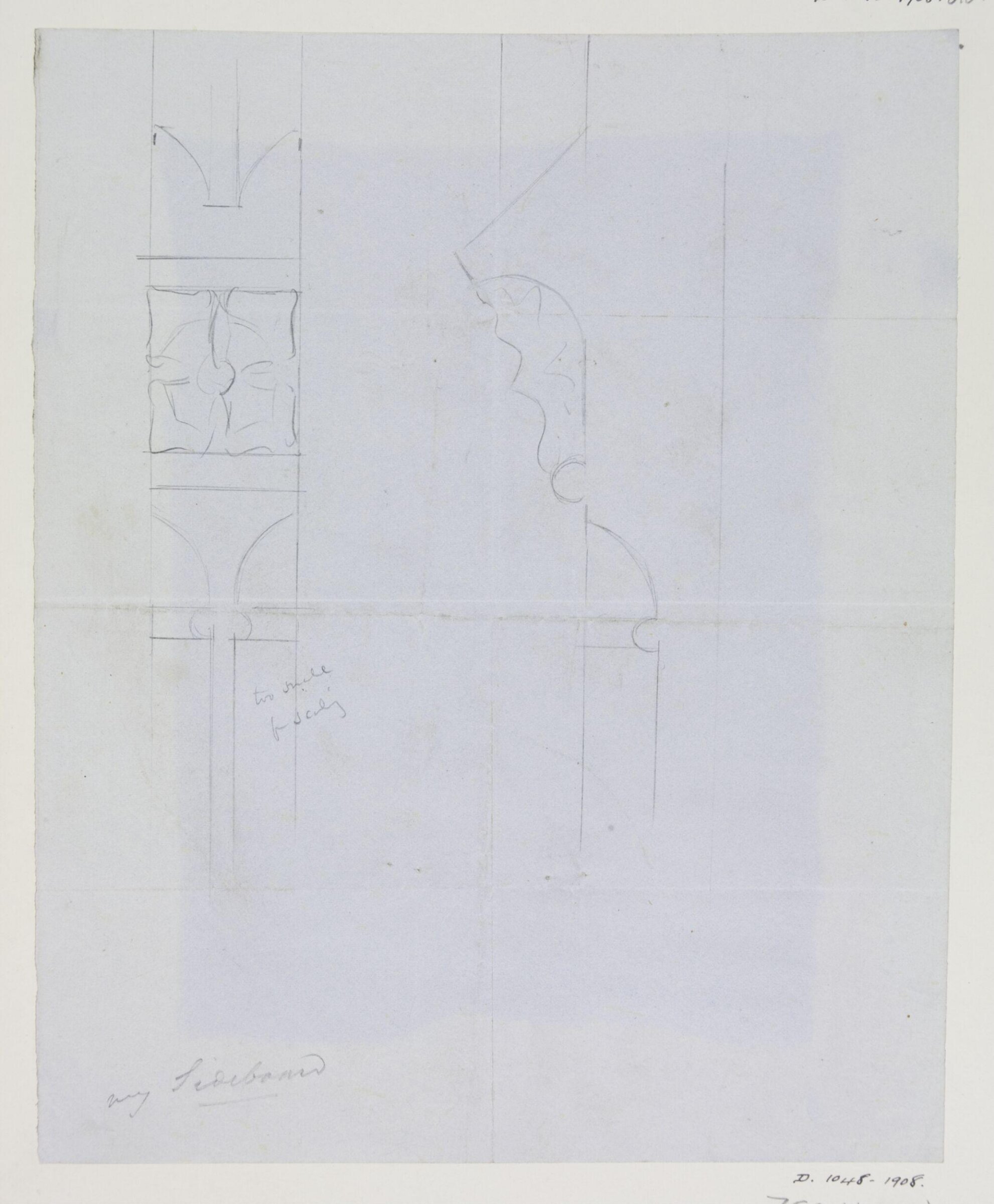 Drawing, A.W.N. Pugin, c. late 1840s