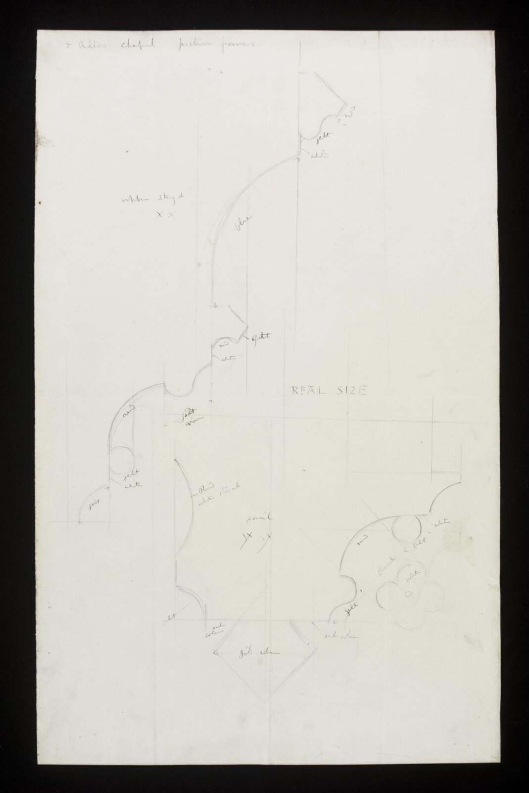 Drawing, A.W.N. Pugin, ca. 1850