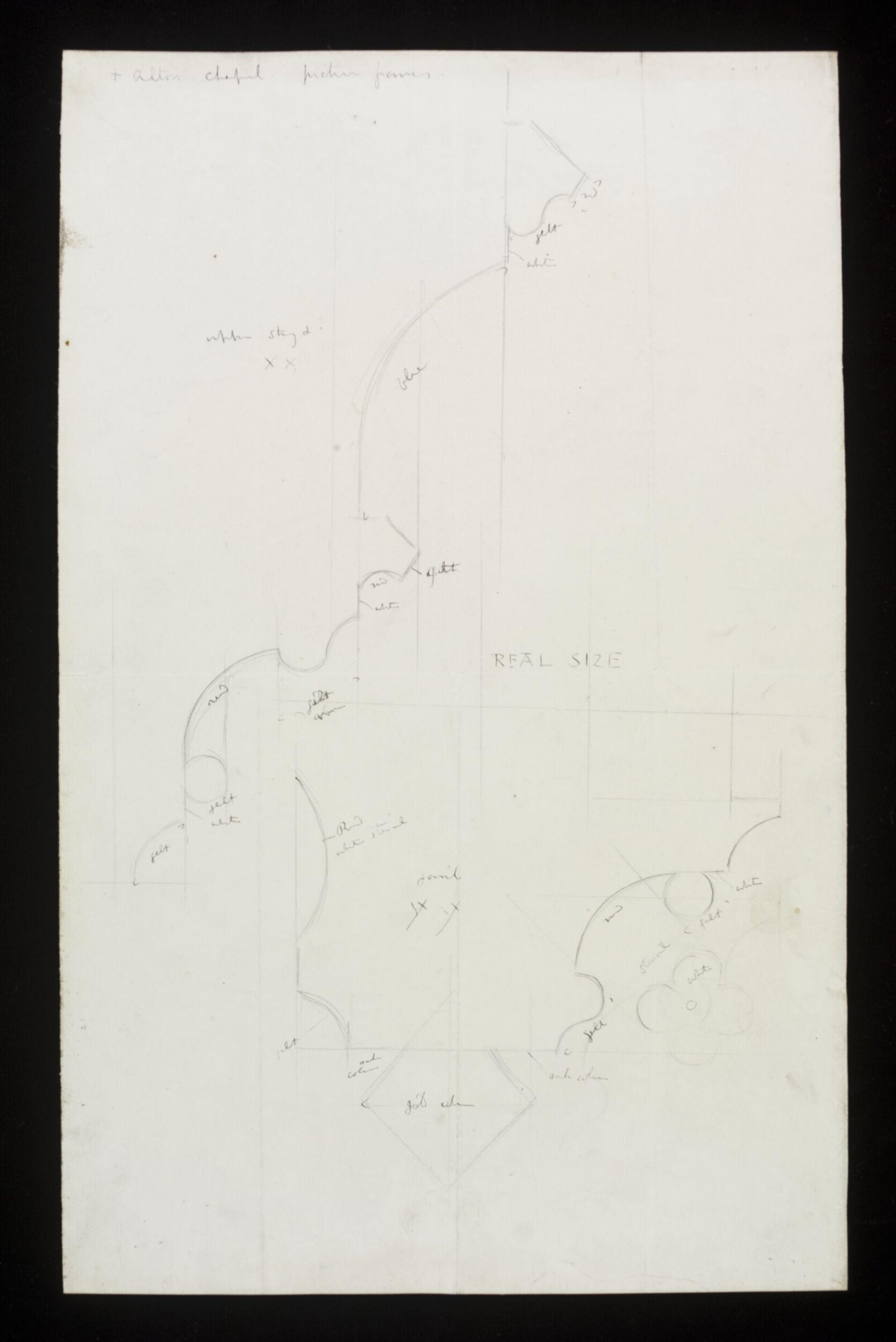 Drawing, A.W.N. Pugin, ca. 1850