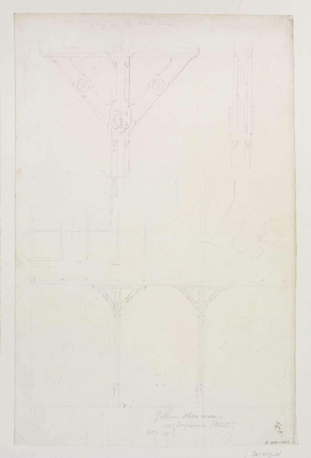Drawing, A.W.N. Pugin, 1849