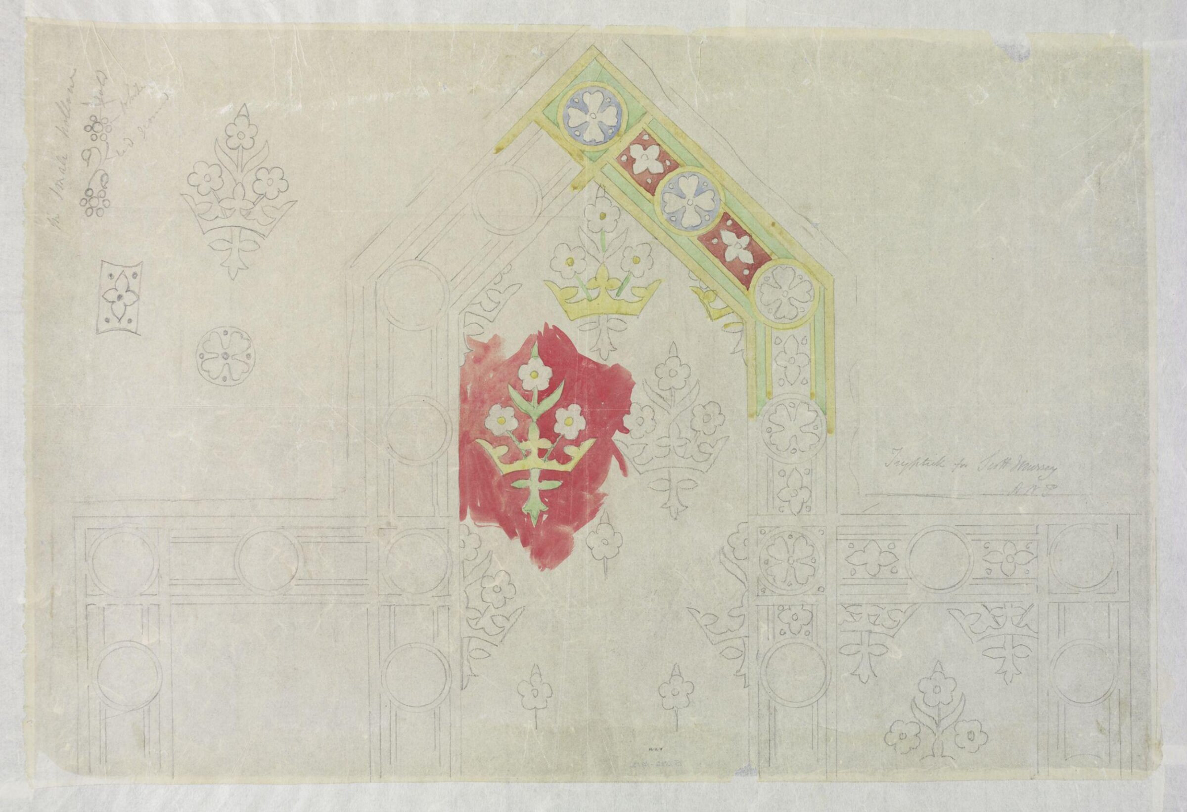 Drawing, A.W.N. Pugin, 1850-1851