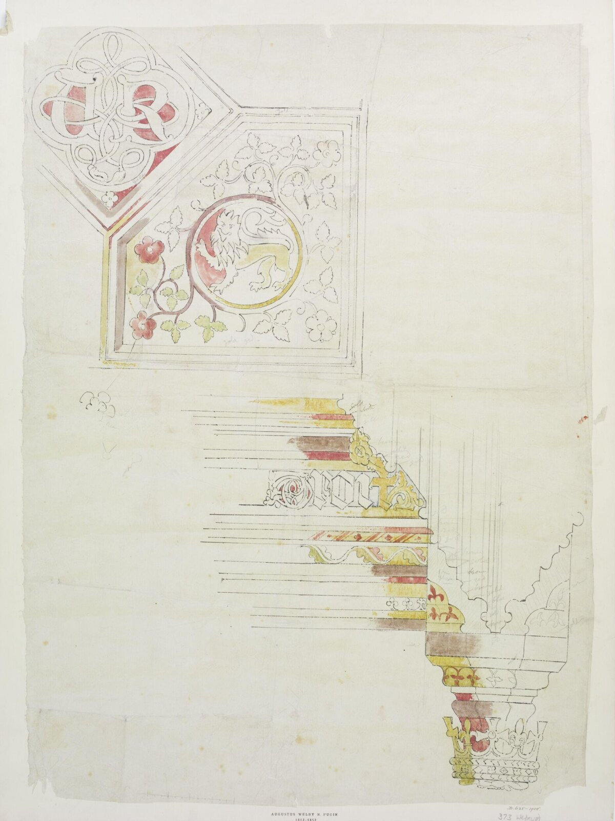 Drawing, A.W.N. Pugin, ca. 1845-6