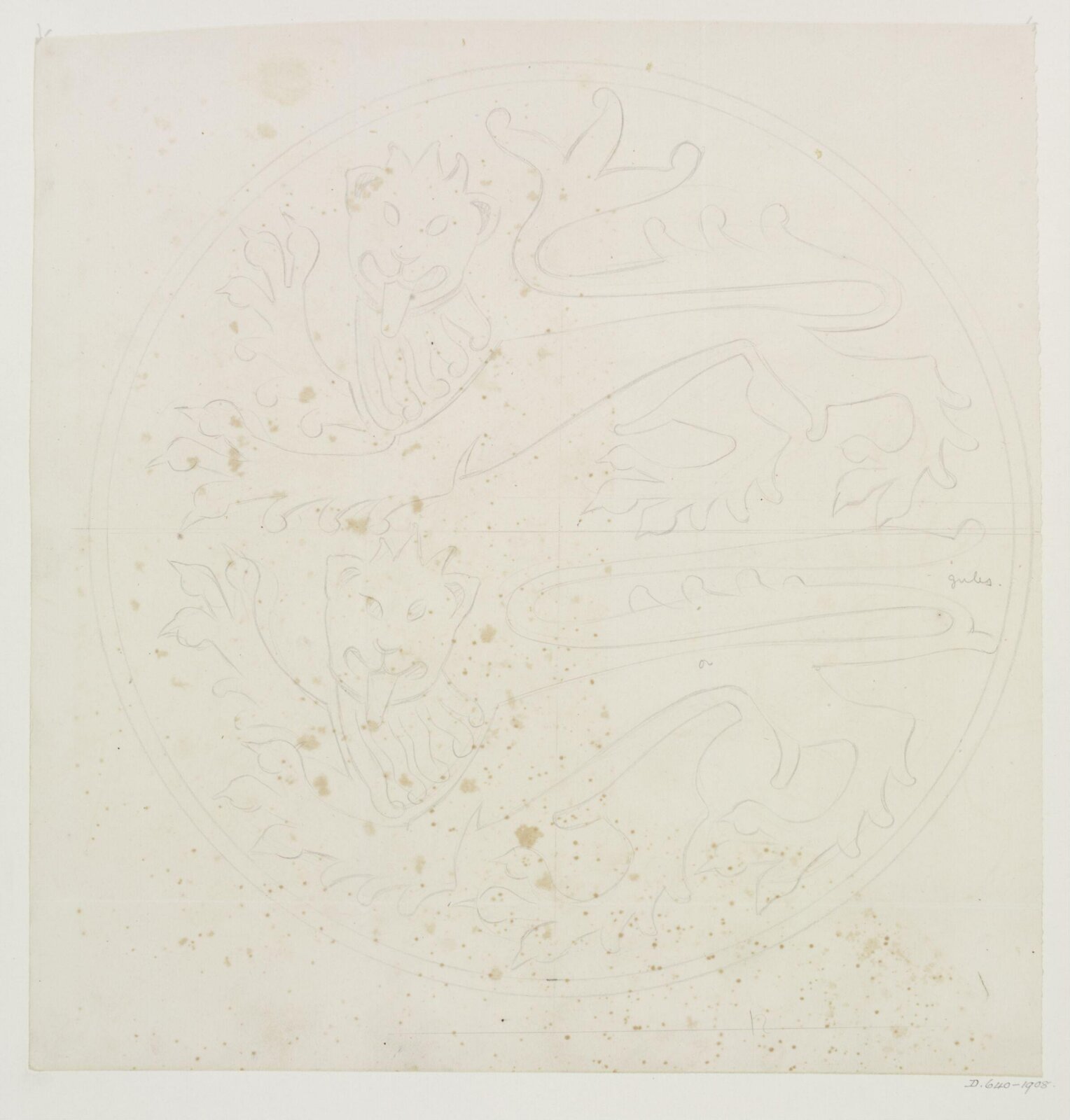 Drawing, A.W.N. Pugin, 1847-1848