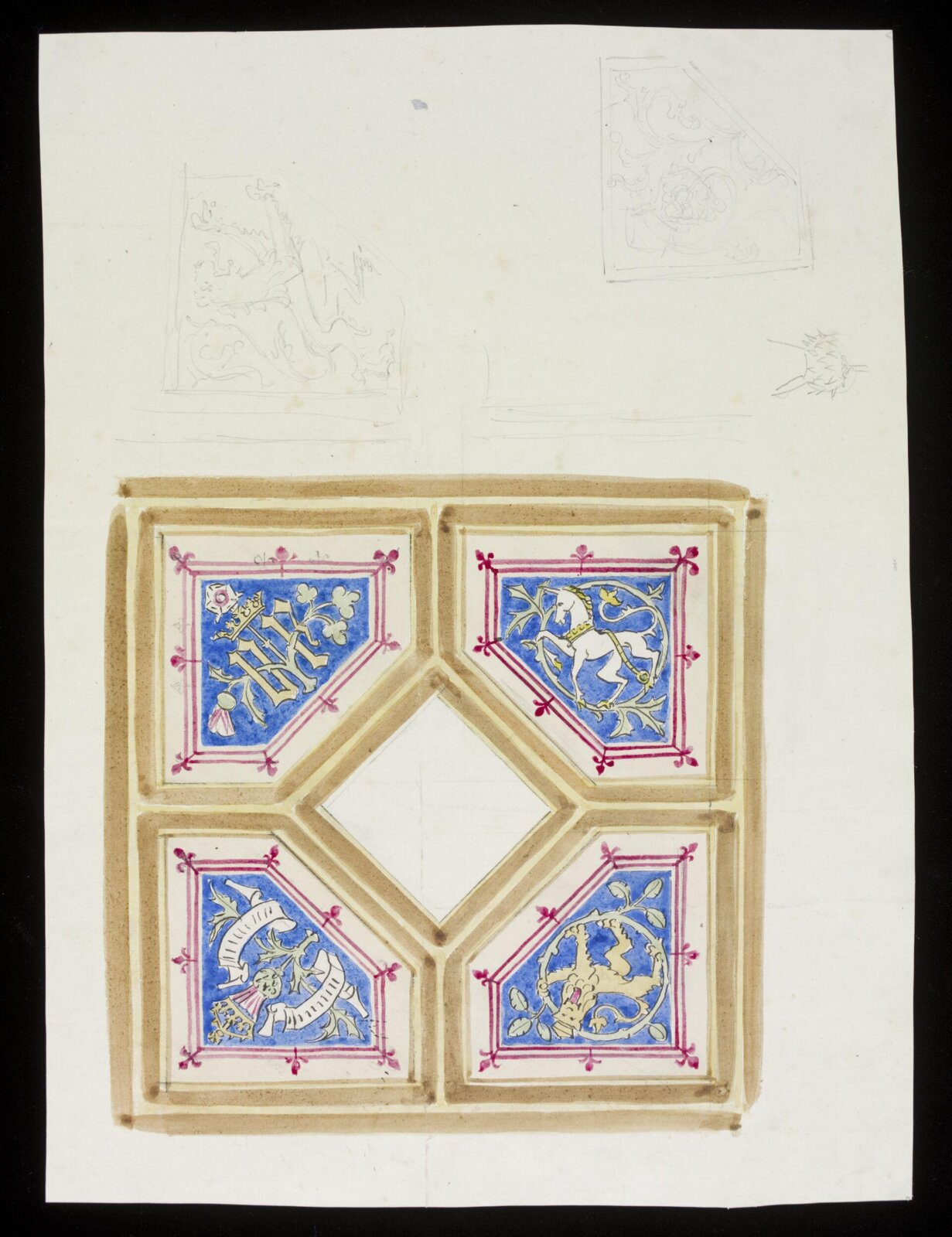 Drawing, A.W.N. Pugin, ca. 1845-6