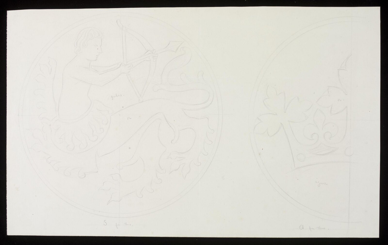 Drawing, A.W.N. Pugin, 1847-1848