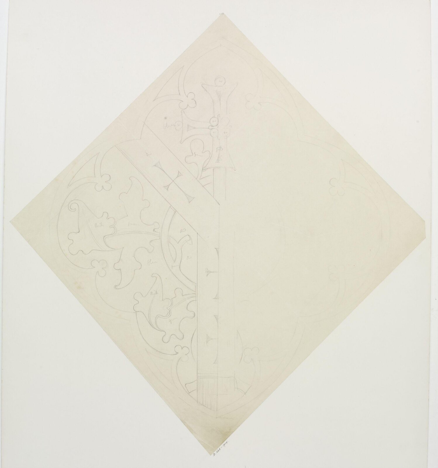 Drawing, A.W.N. Pugin, 1851