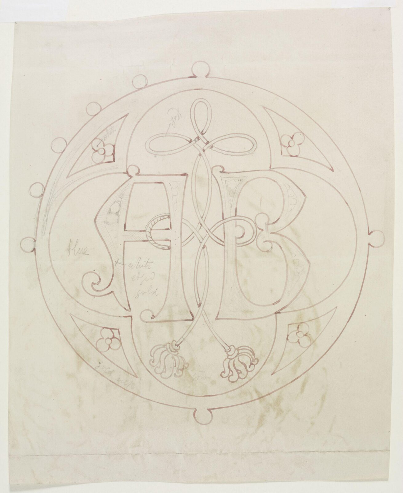 Drawing, A.W.N. Pugin, c. late 1840s