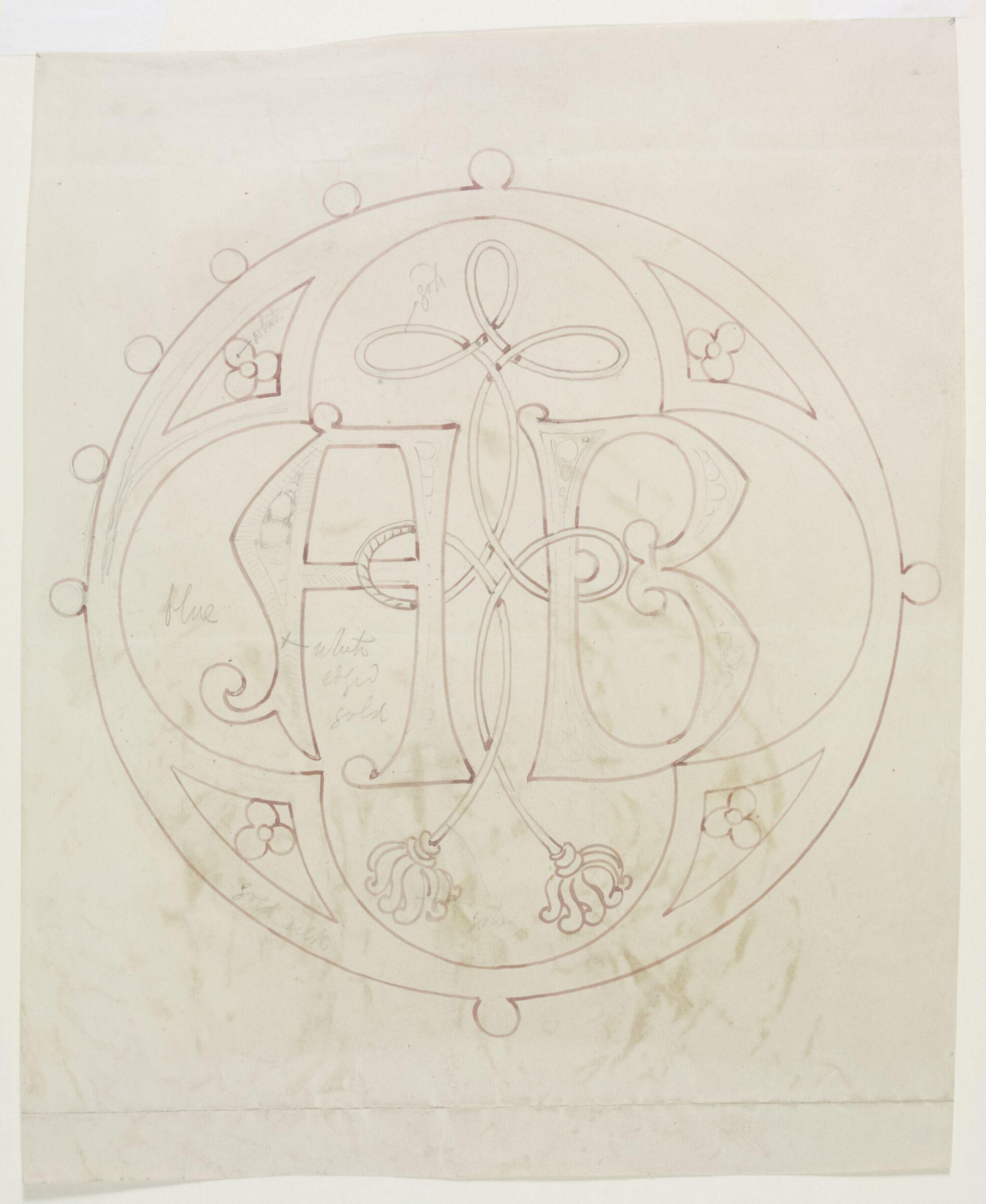 Drawing, A.W.N. Pugin, c. late 1840s