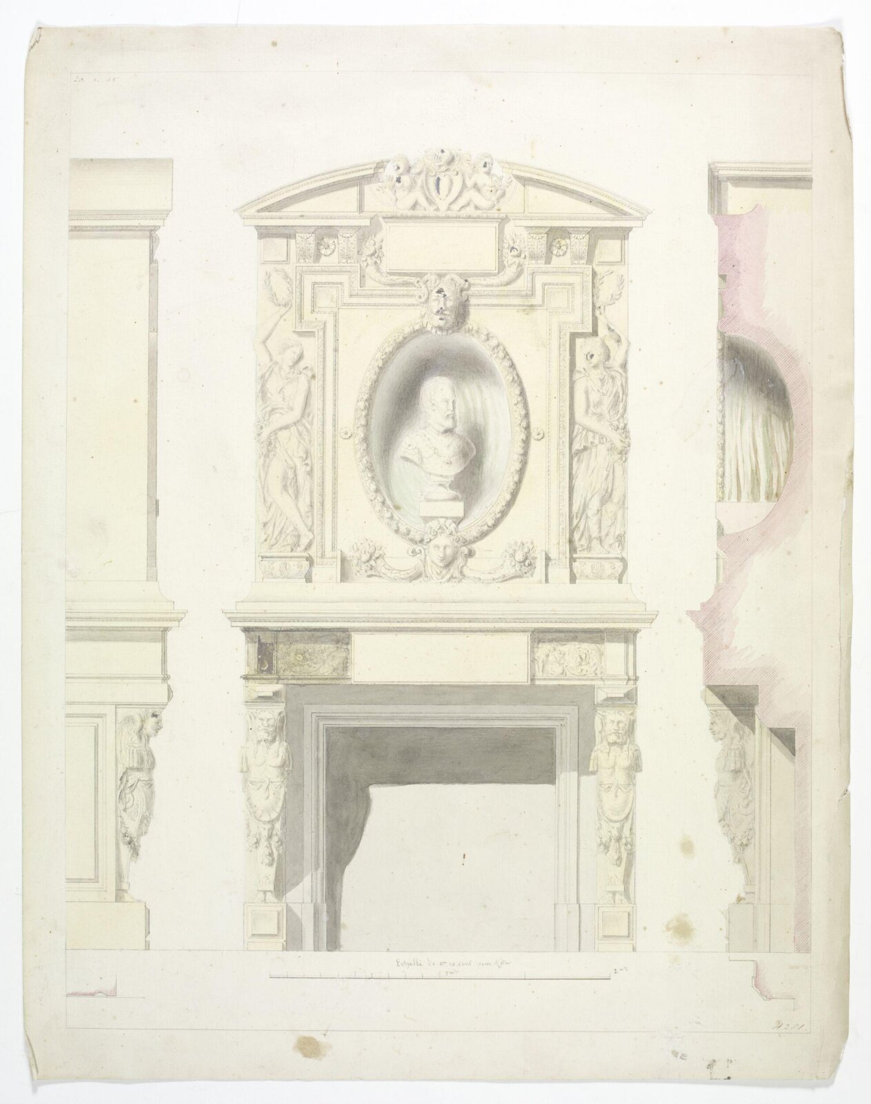 Drawing, after Germain Pilon, c. 1865