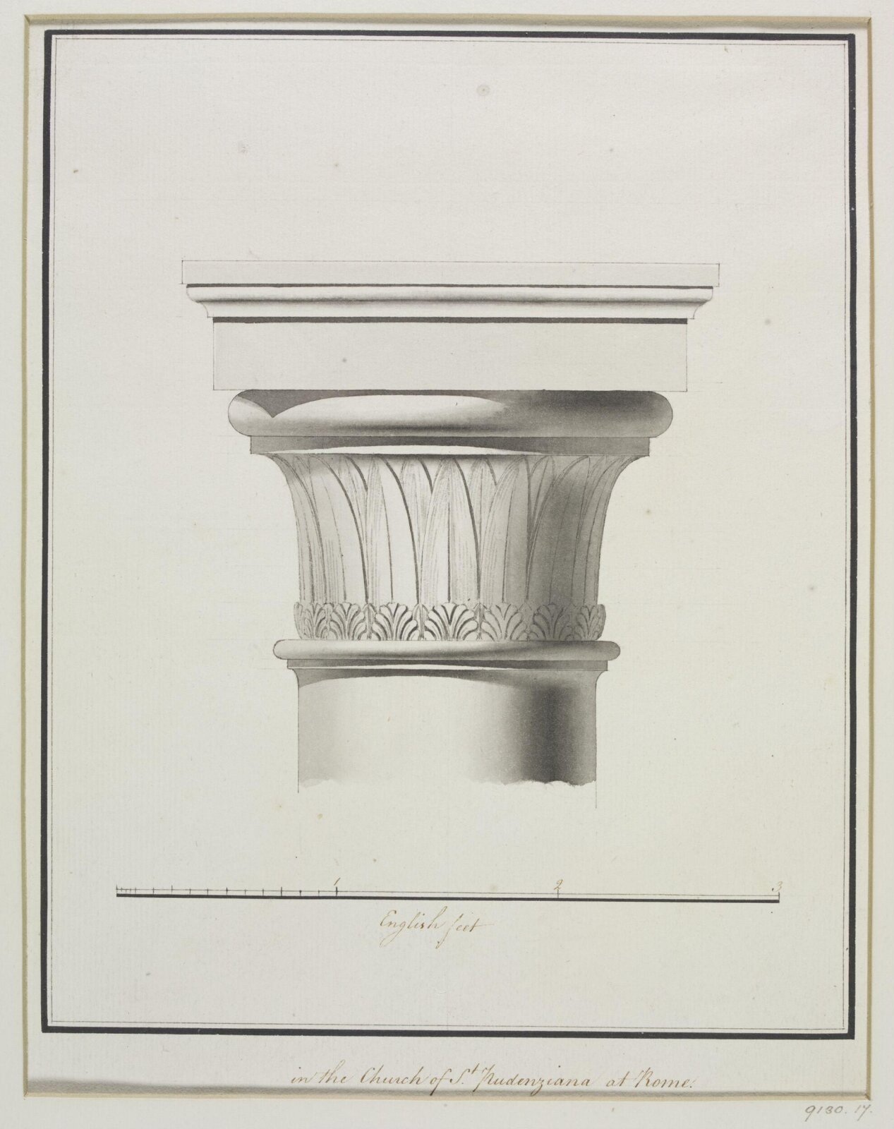 Drawing, Robert Adam, 1754-92
