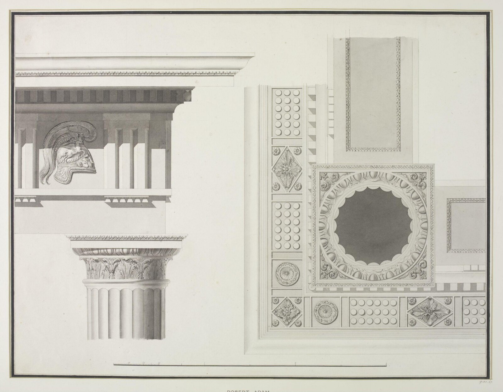 Drawing, Robert Adam, 1754-92