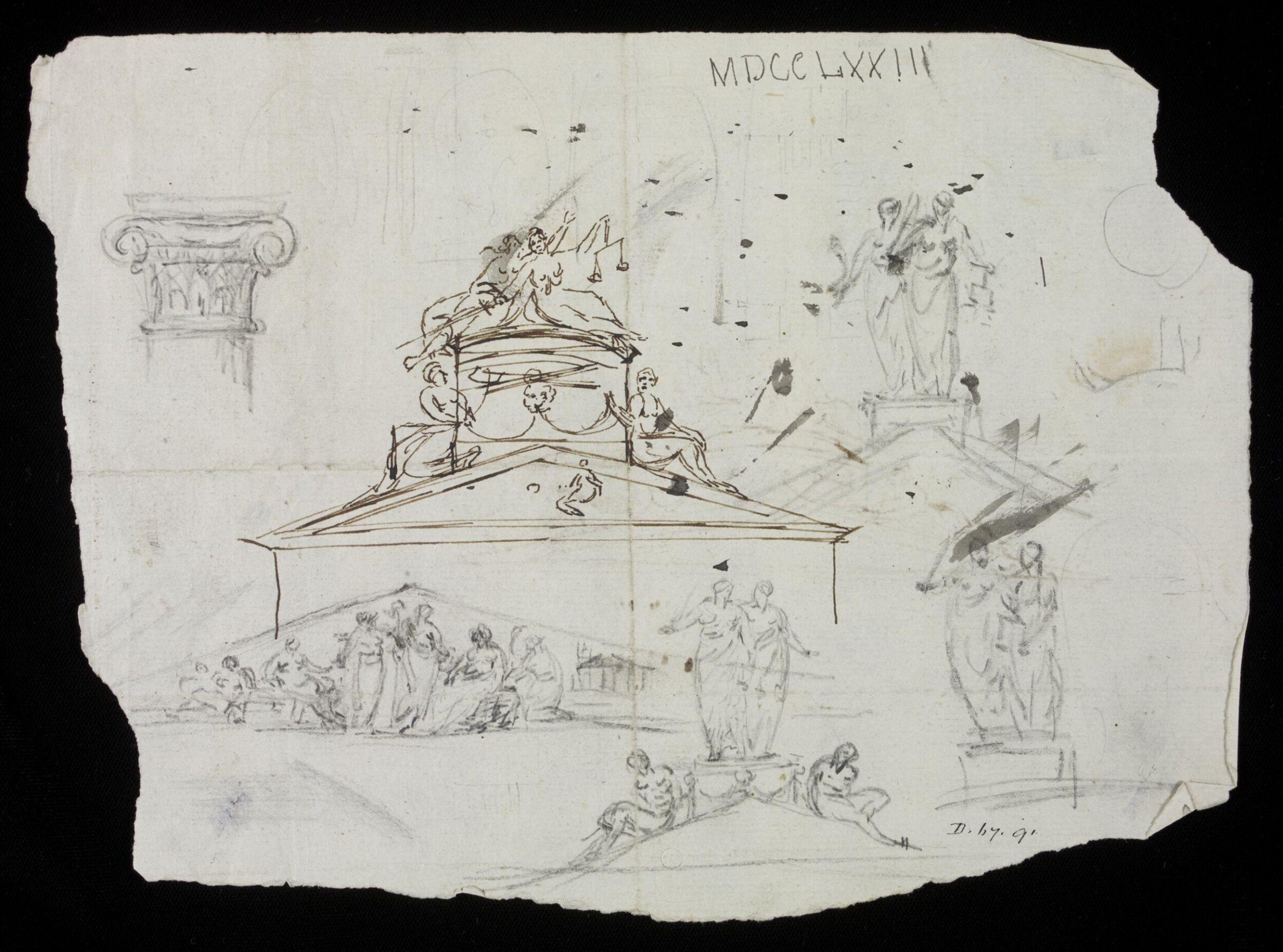 Drawing, James Thornhill, c. 1695-1734