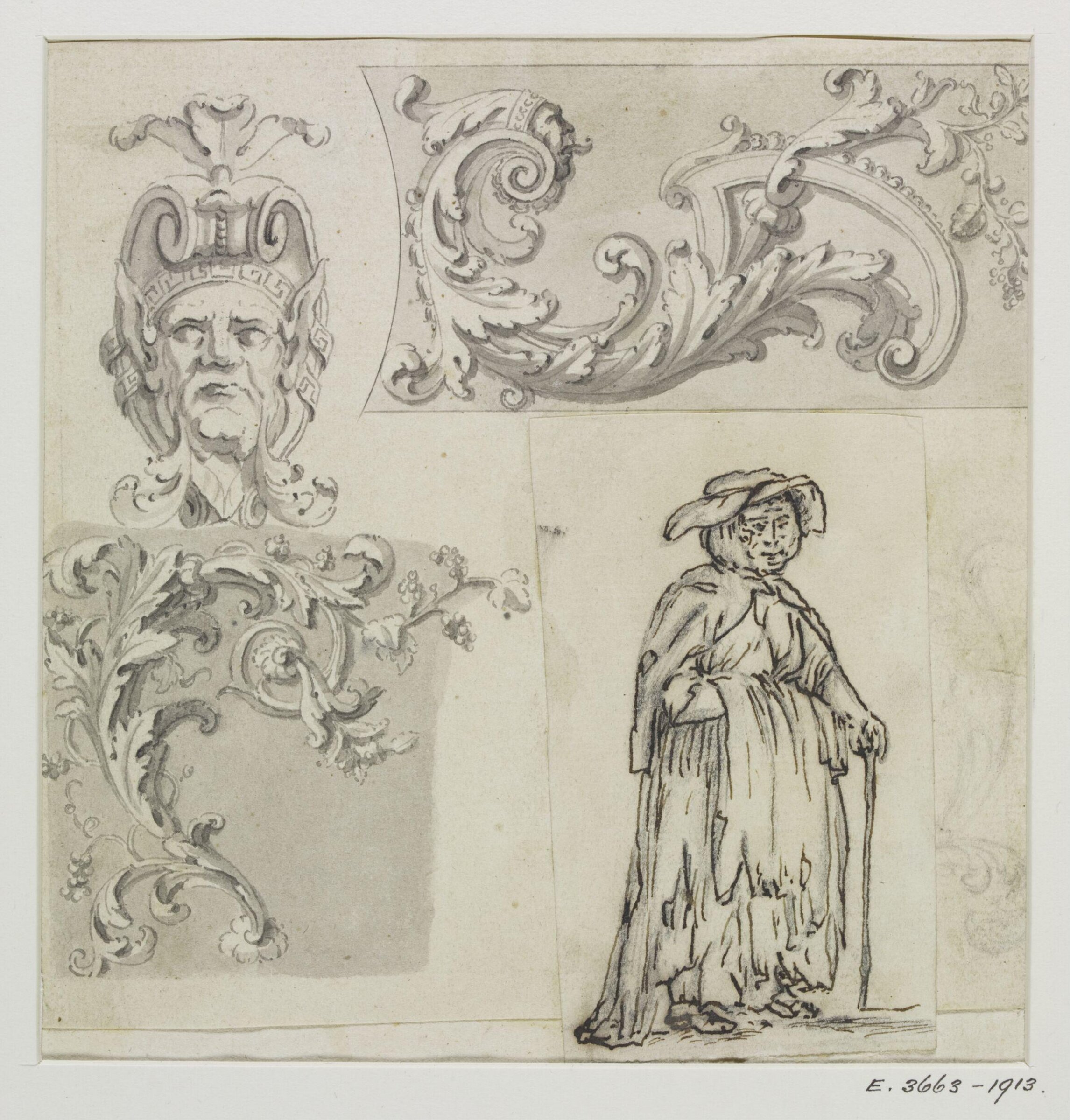 Drawing, James Gibbs, 1700-1749