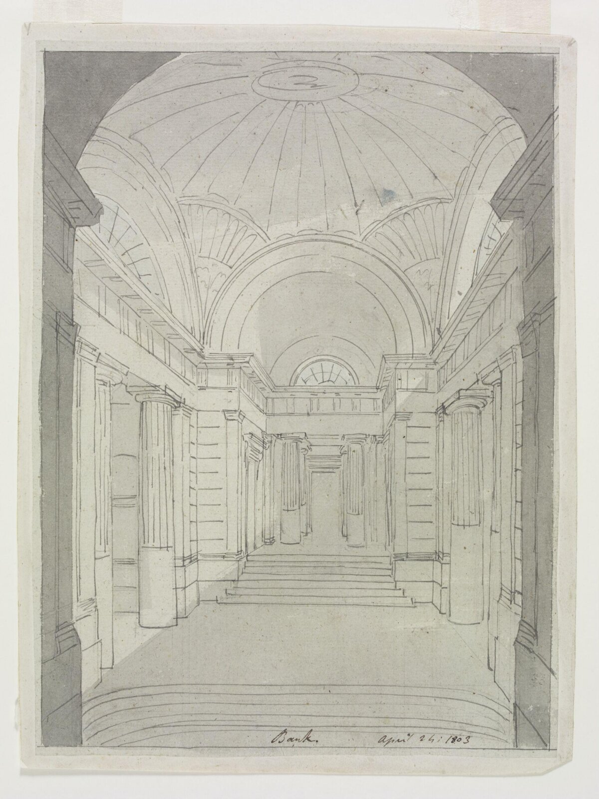 Drawing, John Soane, 24/04/1803