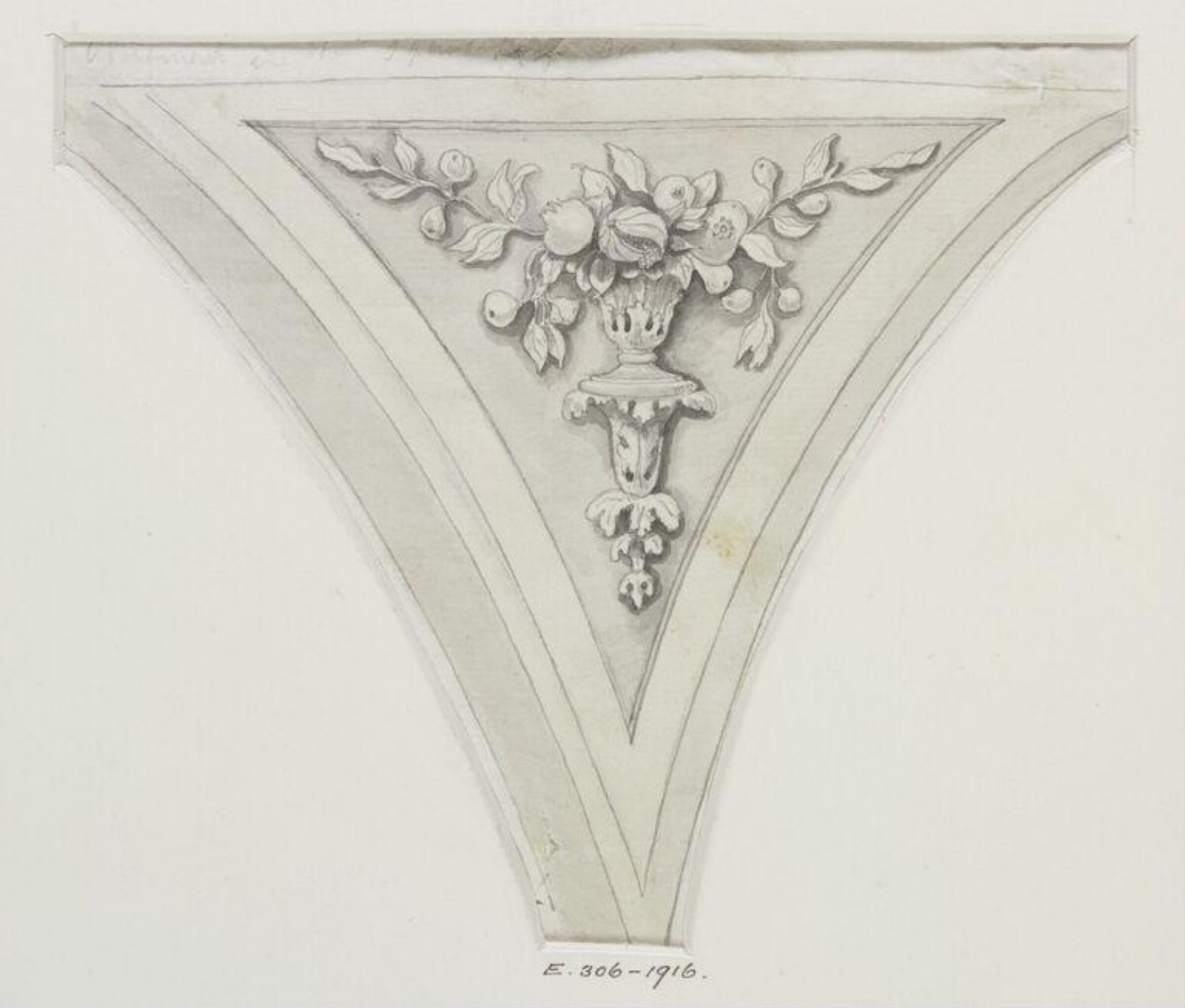 Drawing, John Soane, 1773-1837