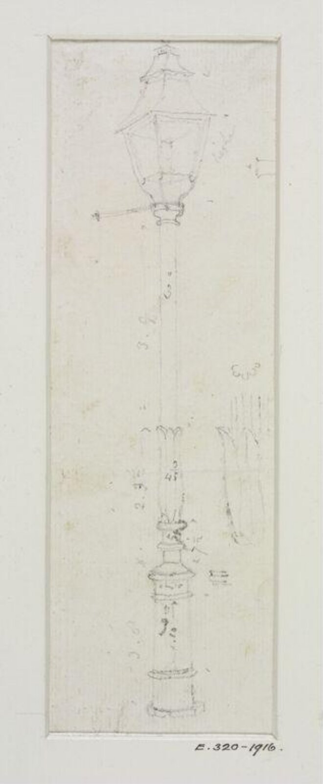 Drawing, John Soane, 1773-1837