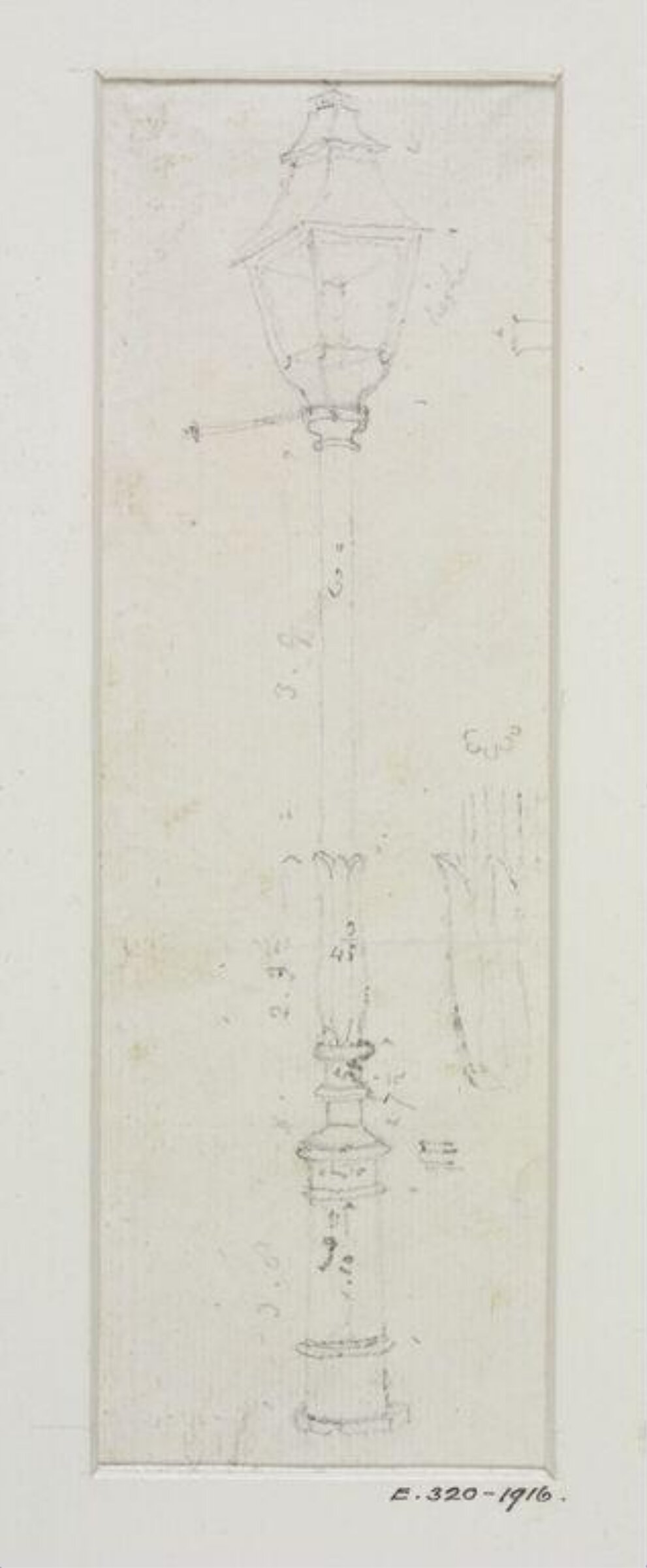 Drawing, John Soane, 1773-1837