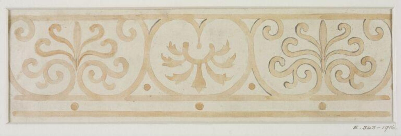 Drawing, John Soane, 1773-1837