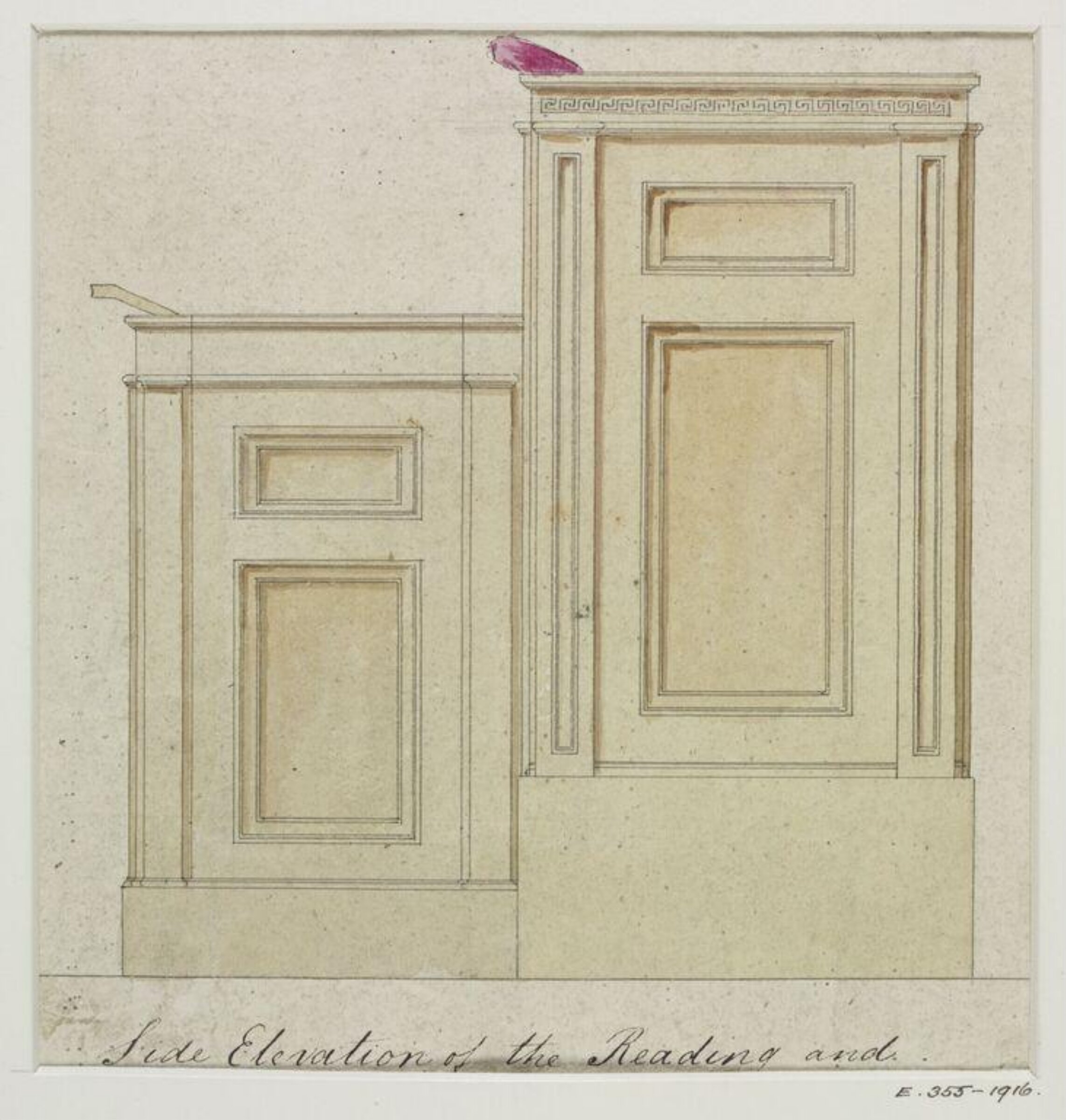 Drawing, John Soane, 1773-1837