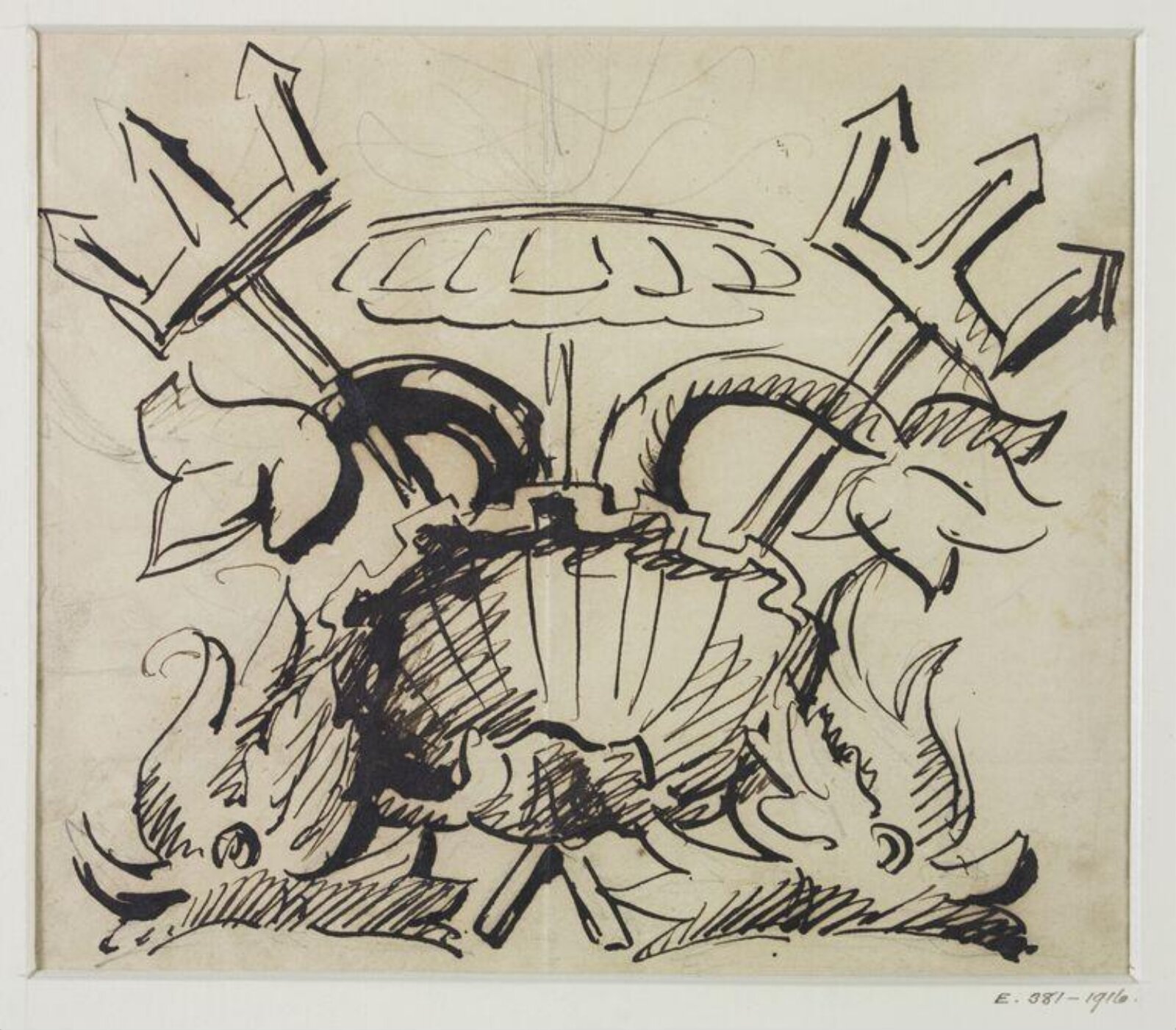 Drawing, John Soane, 1773-1837