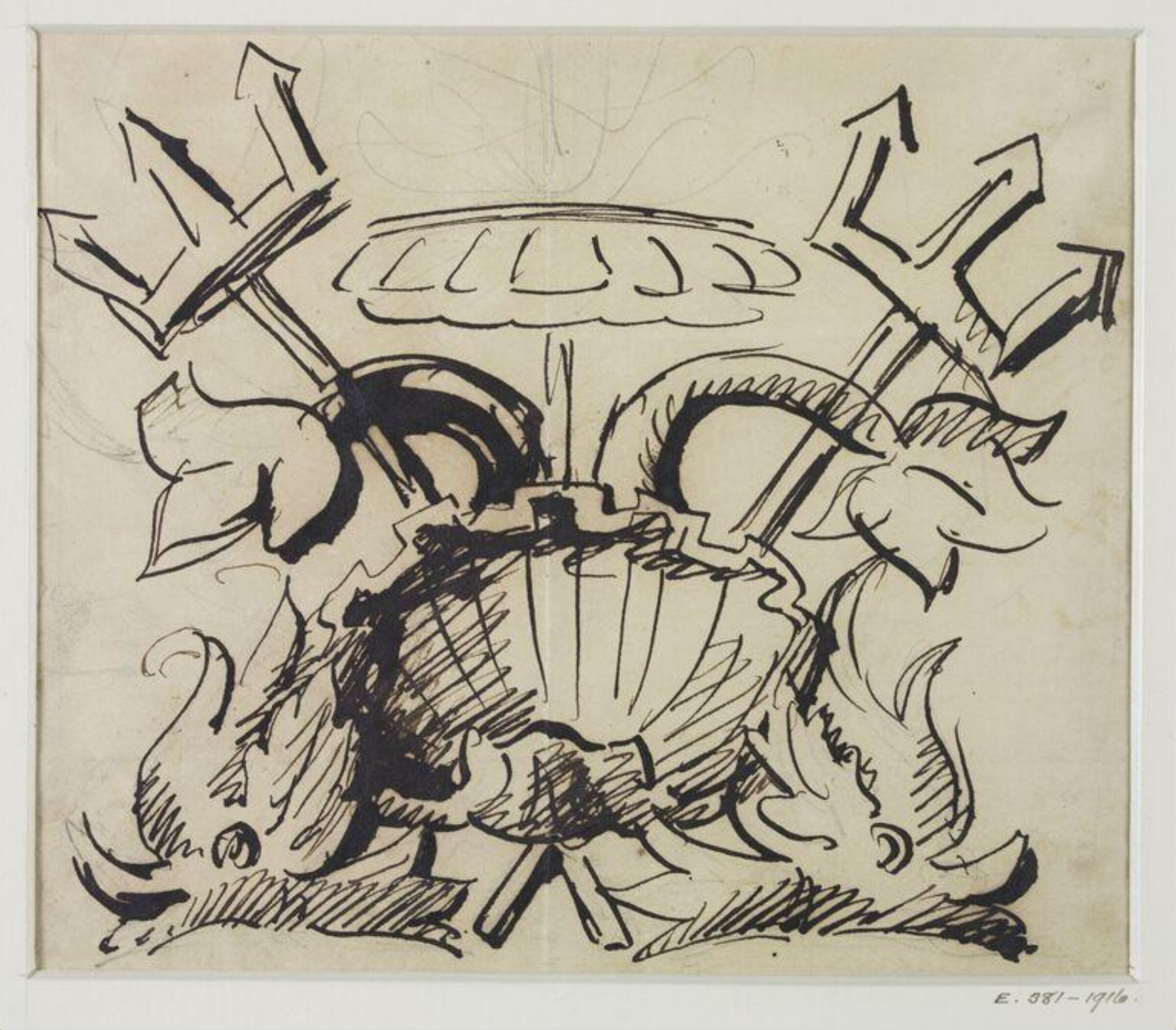 Drawing, John Soane, 1773-1837