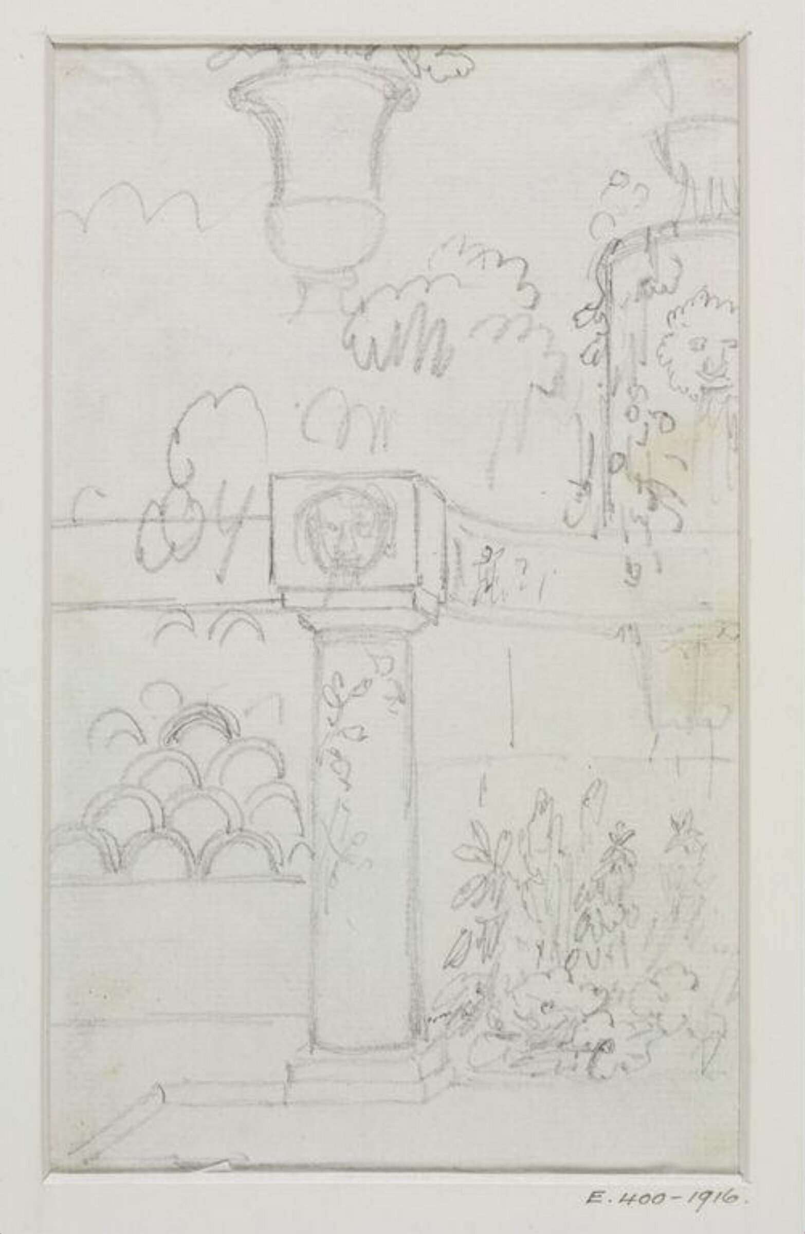 Drawing, John Soane, 1773-1837