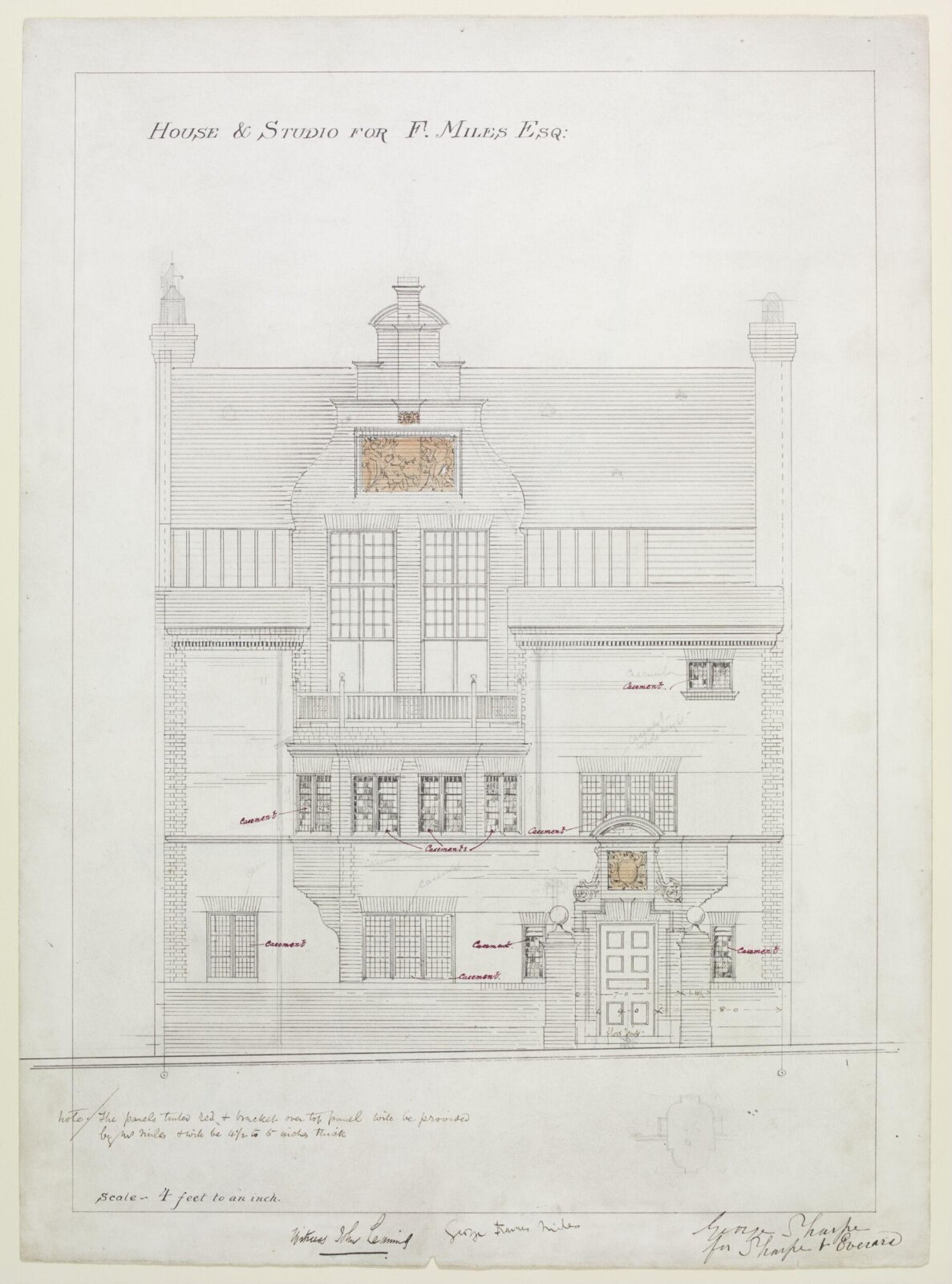 Drawing, Edward William Godwin, November 11 1878