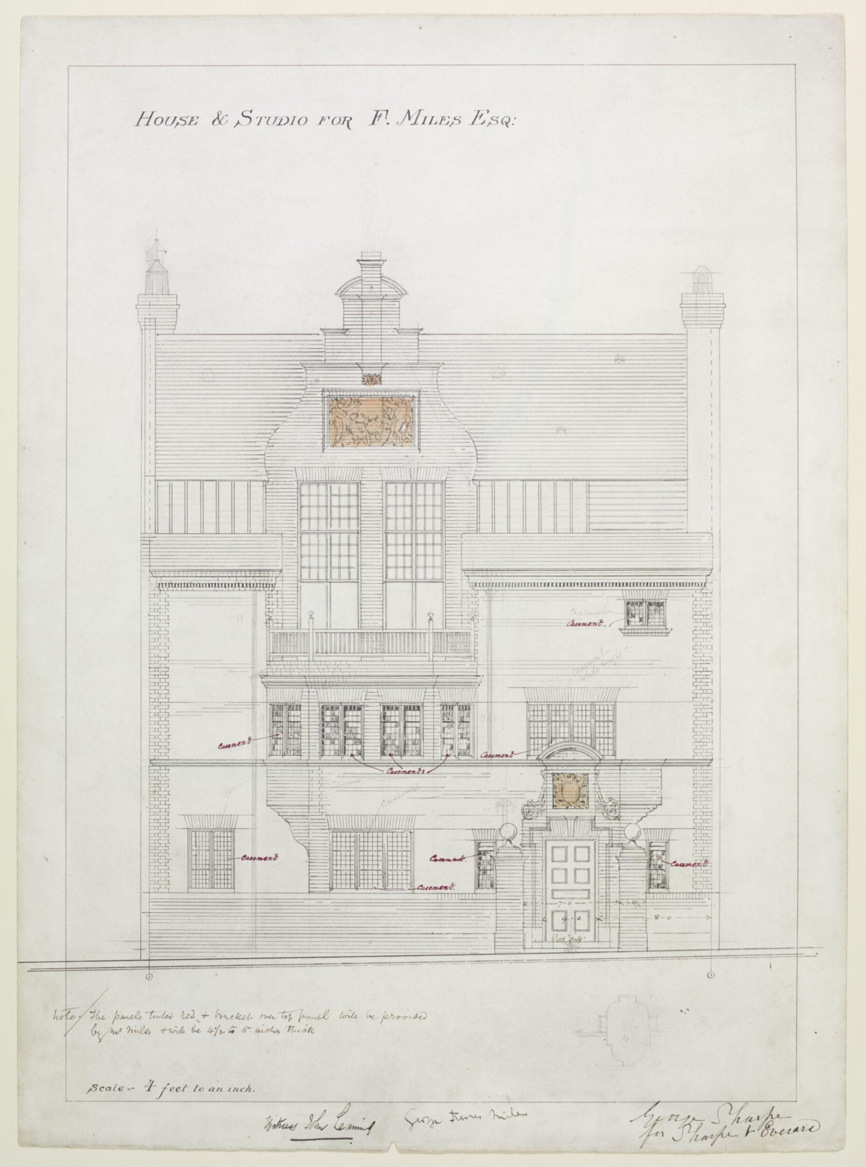 Drawing, Edward William Godwin, November 11 1878