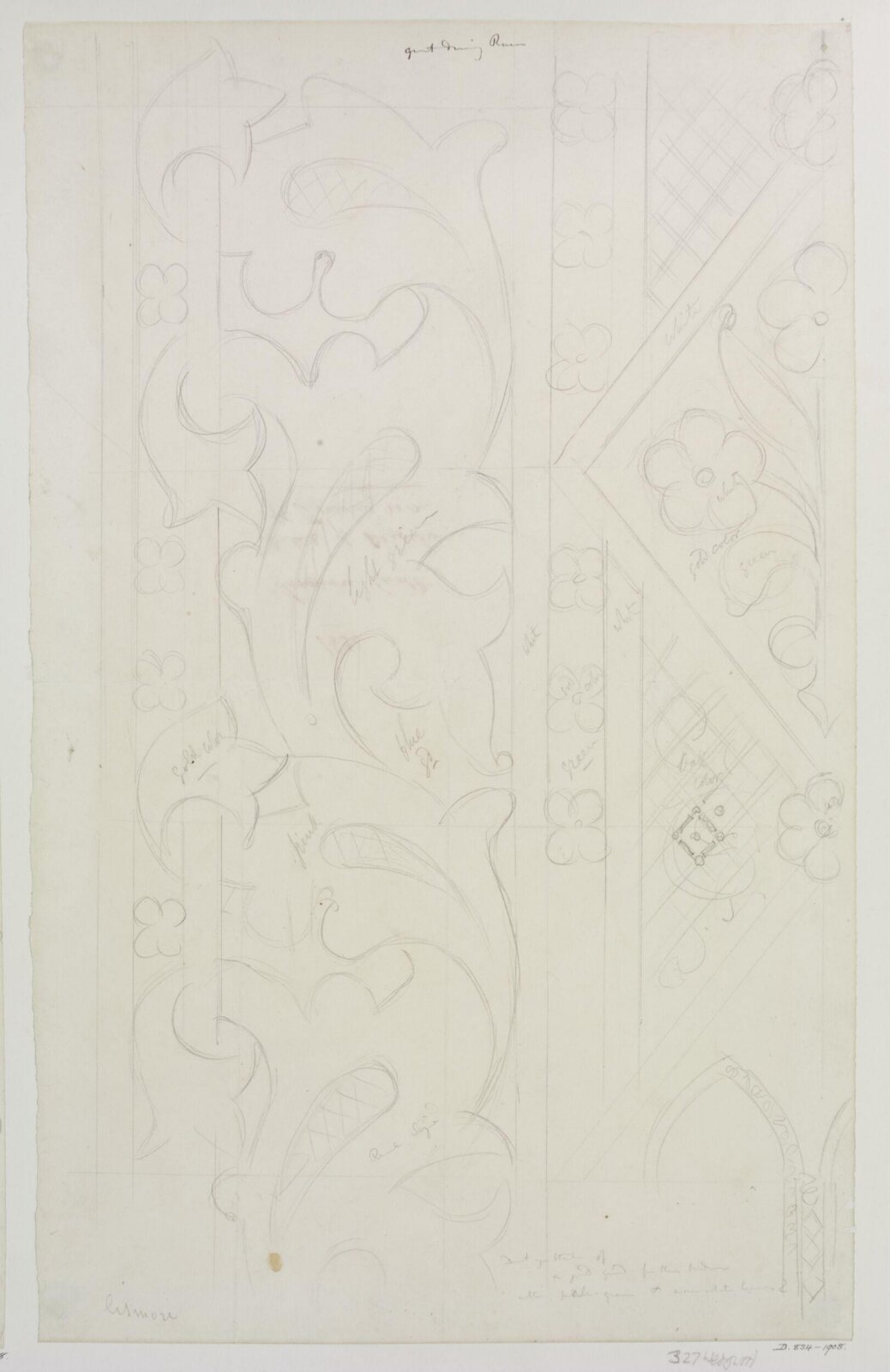Drawing, A.W.N. Pugin, 1849 to 1850
