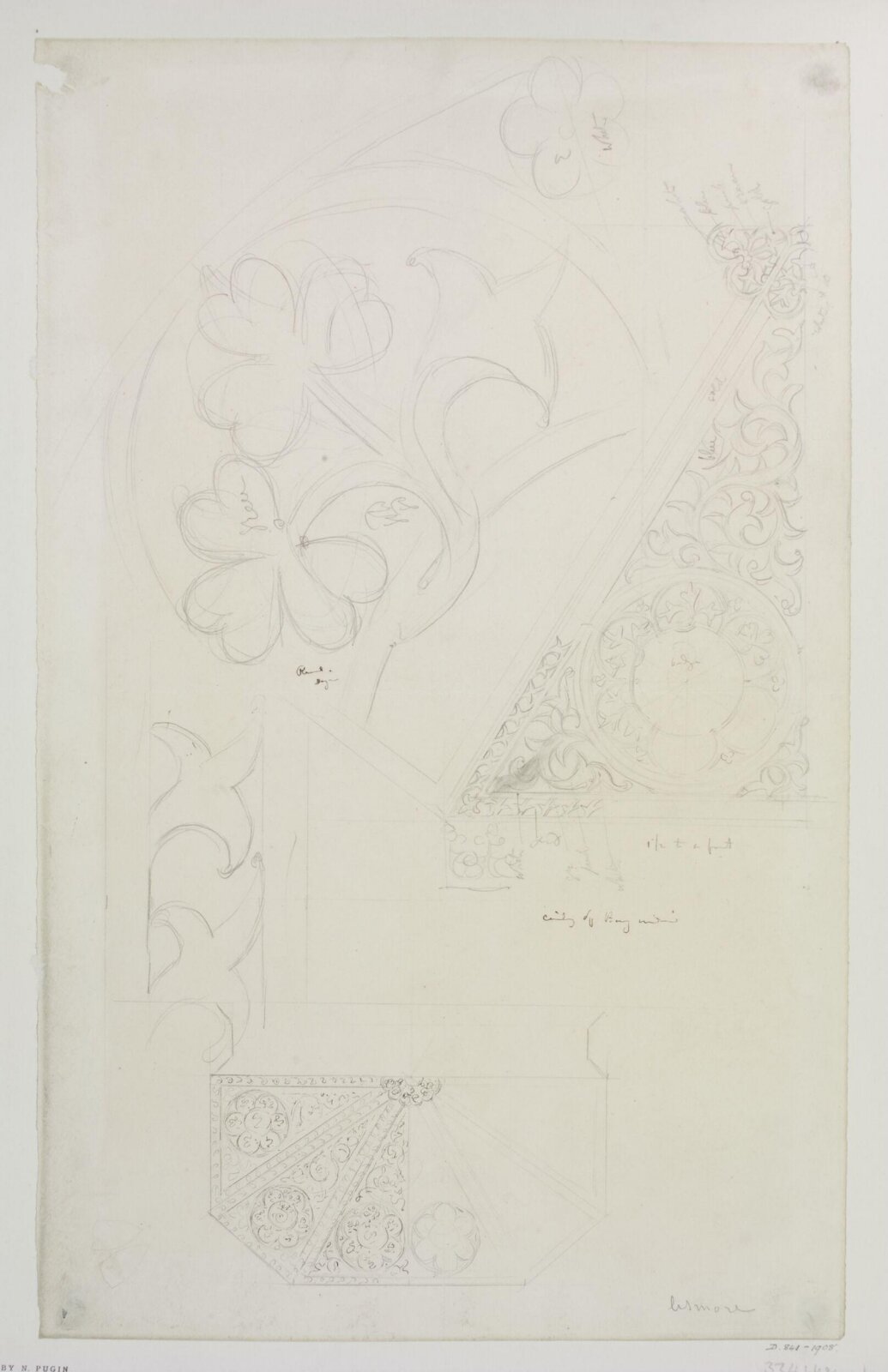 Drawing, A.W.N. Pugin, 1849 to 1850
