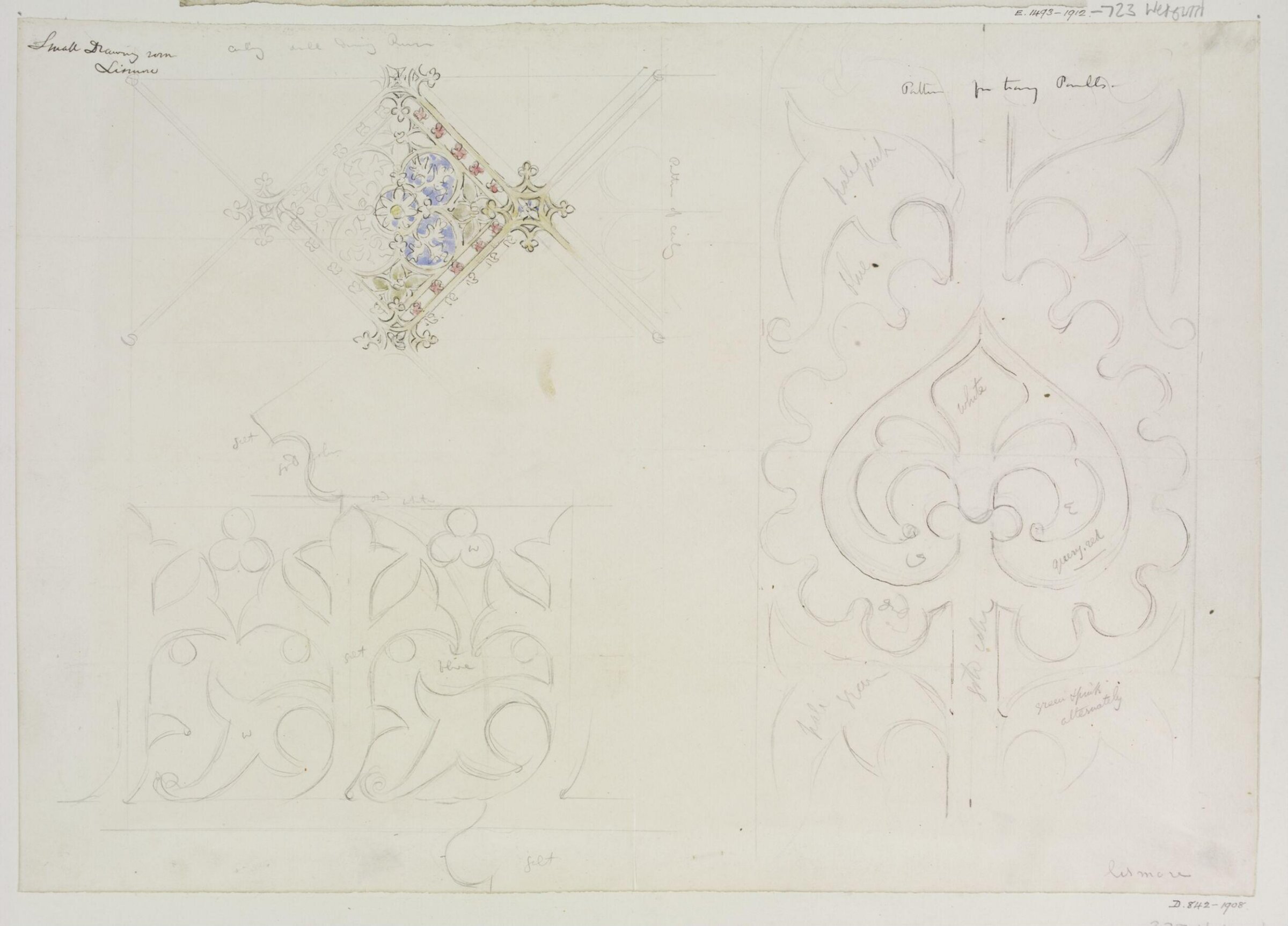 Drawing, A.W.N. Pugin, 1849 to 1850