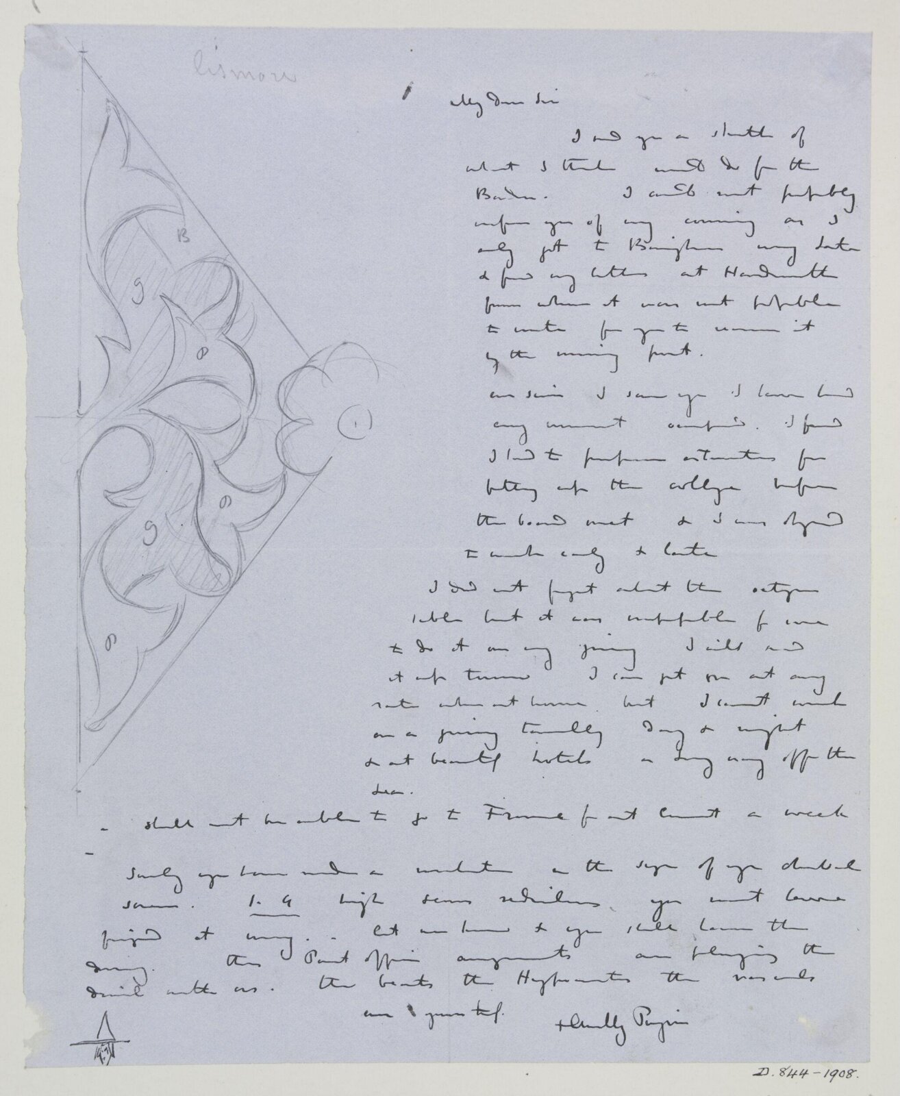 Drawing, A.W.N. Pugin, 1849 to 1850