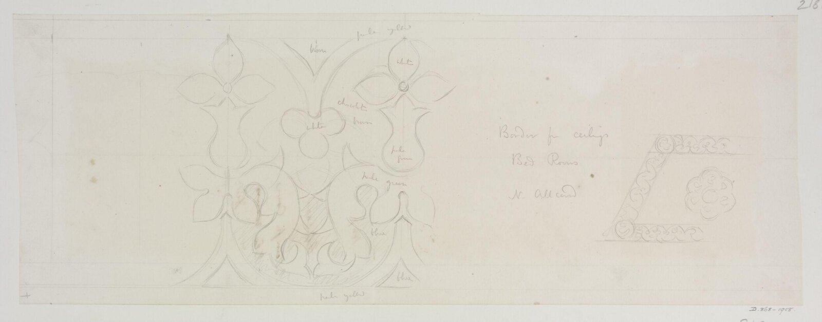 Drawing, A.W.N. Pugin, December 1847
