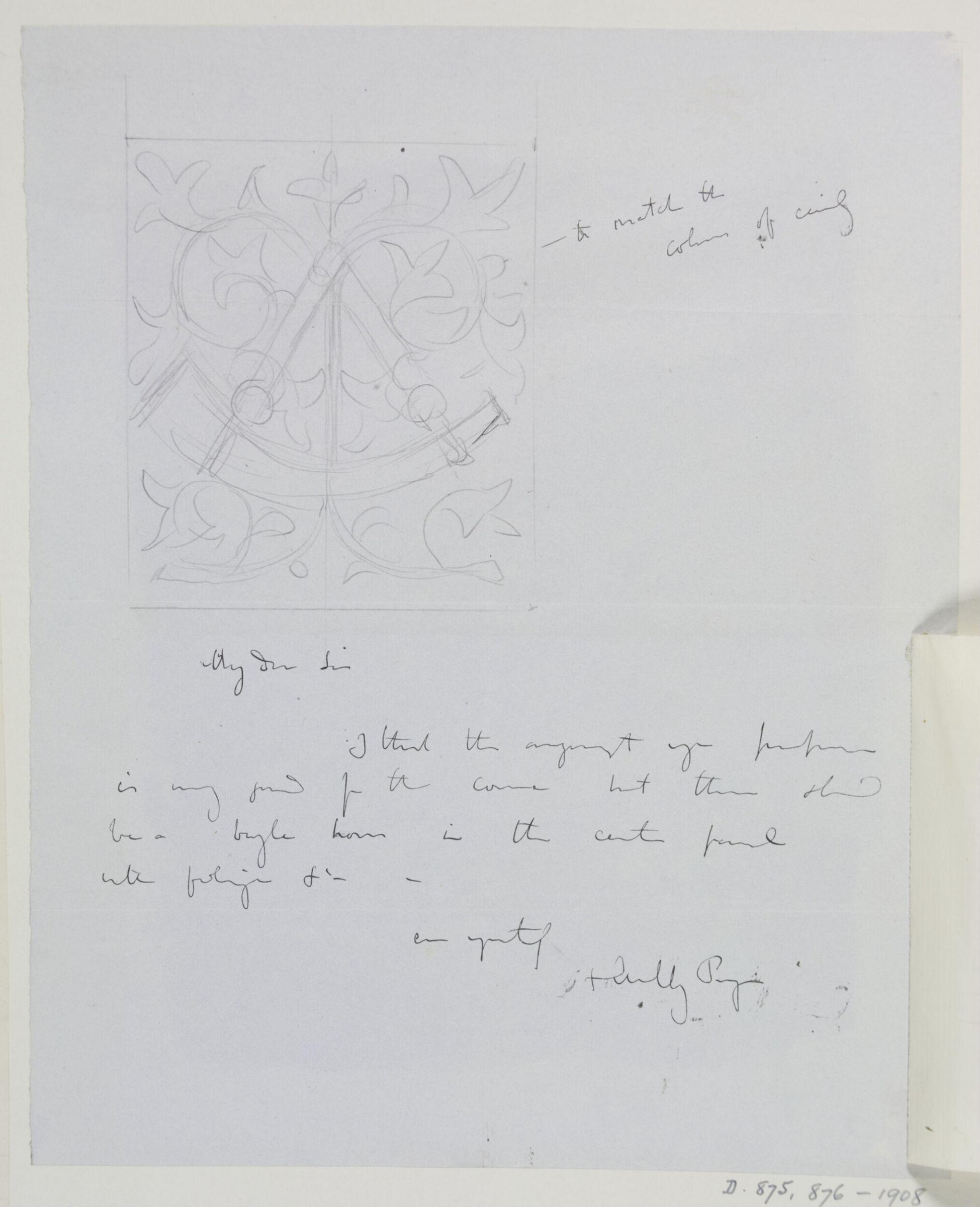 Drawing, A.W.N. Pugin, c. 1847