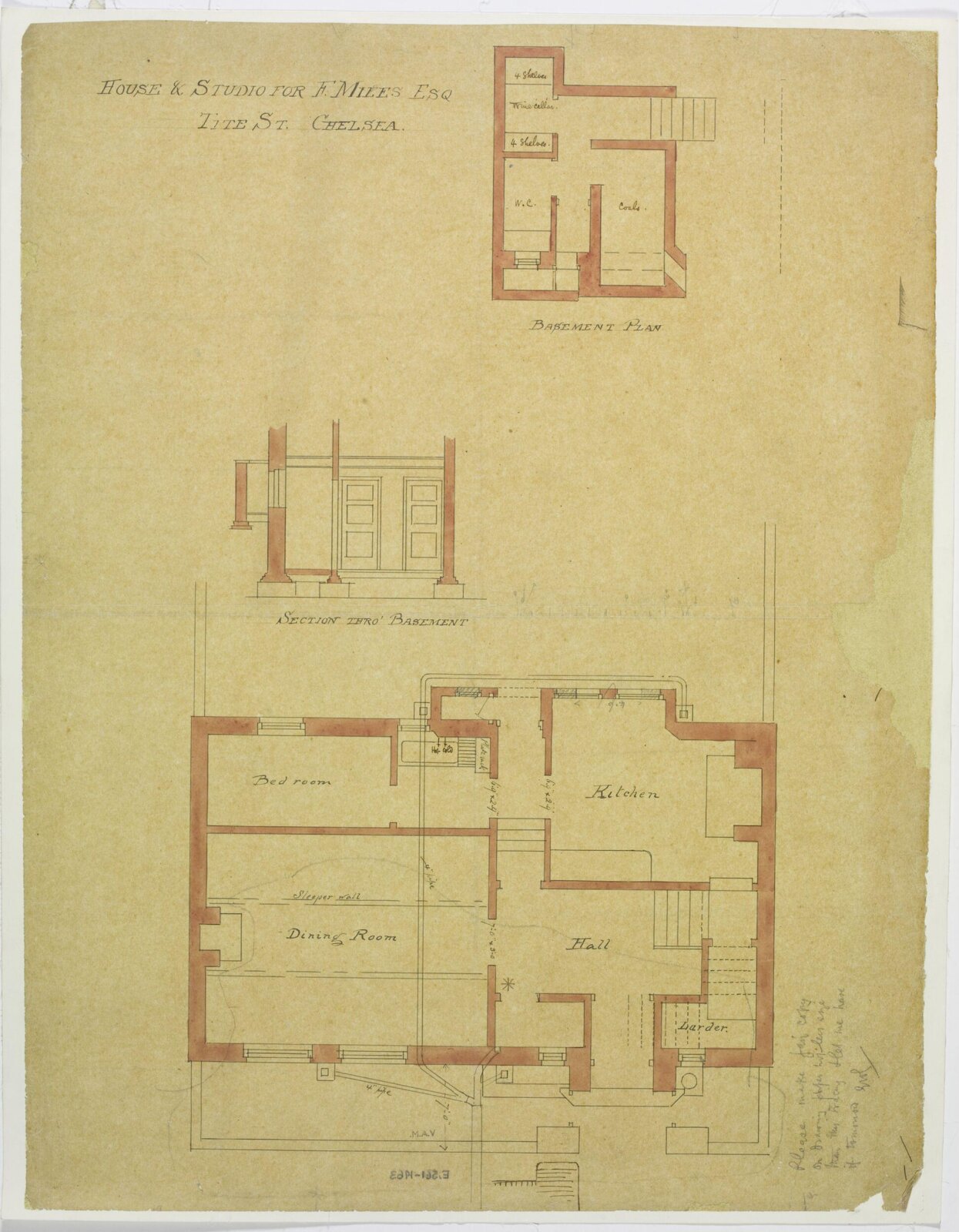 Drawing, Edward William Godwin, 1878-1879