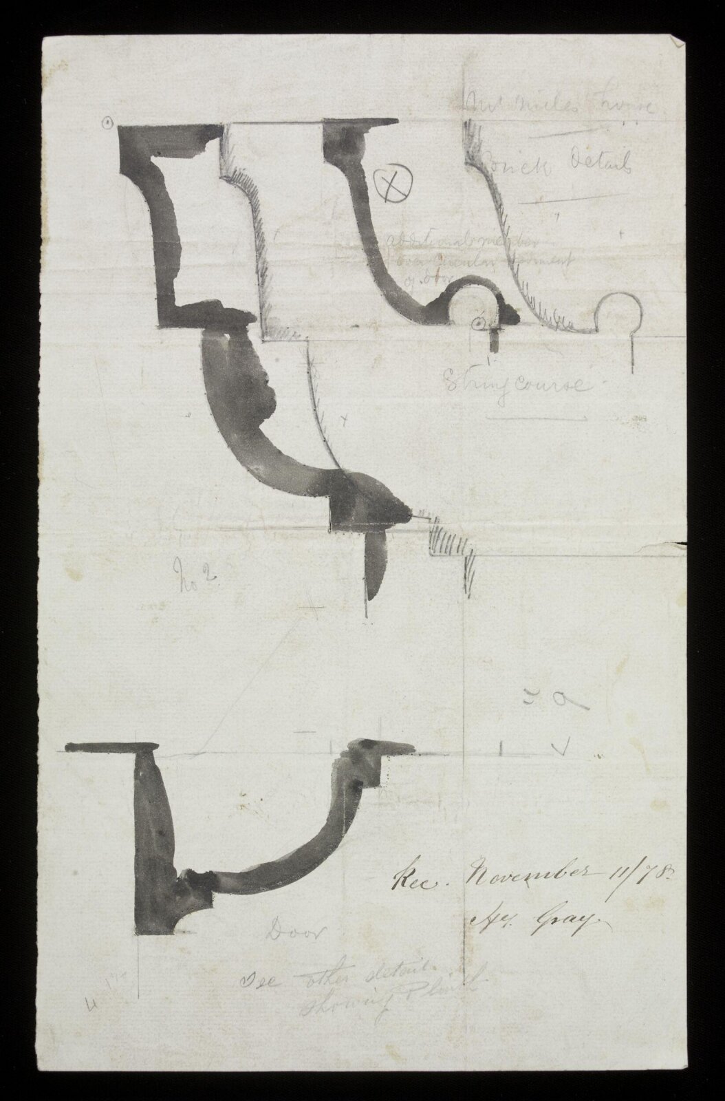 Drawing, Edward William Godwin, November 11 1878