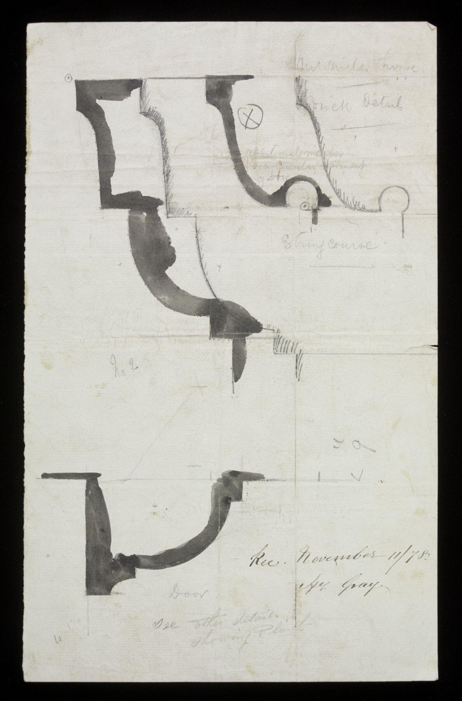 Drawing, Edward William Godwin, November 11 1878
