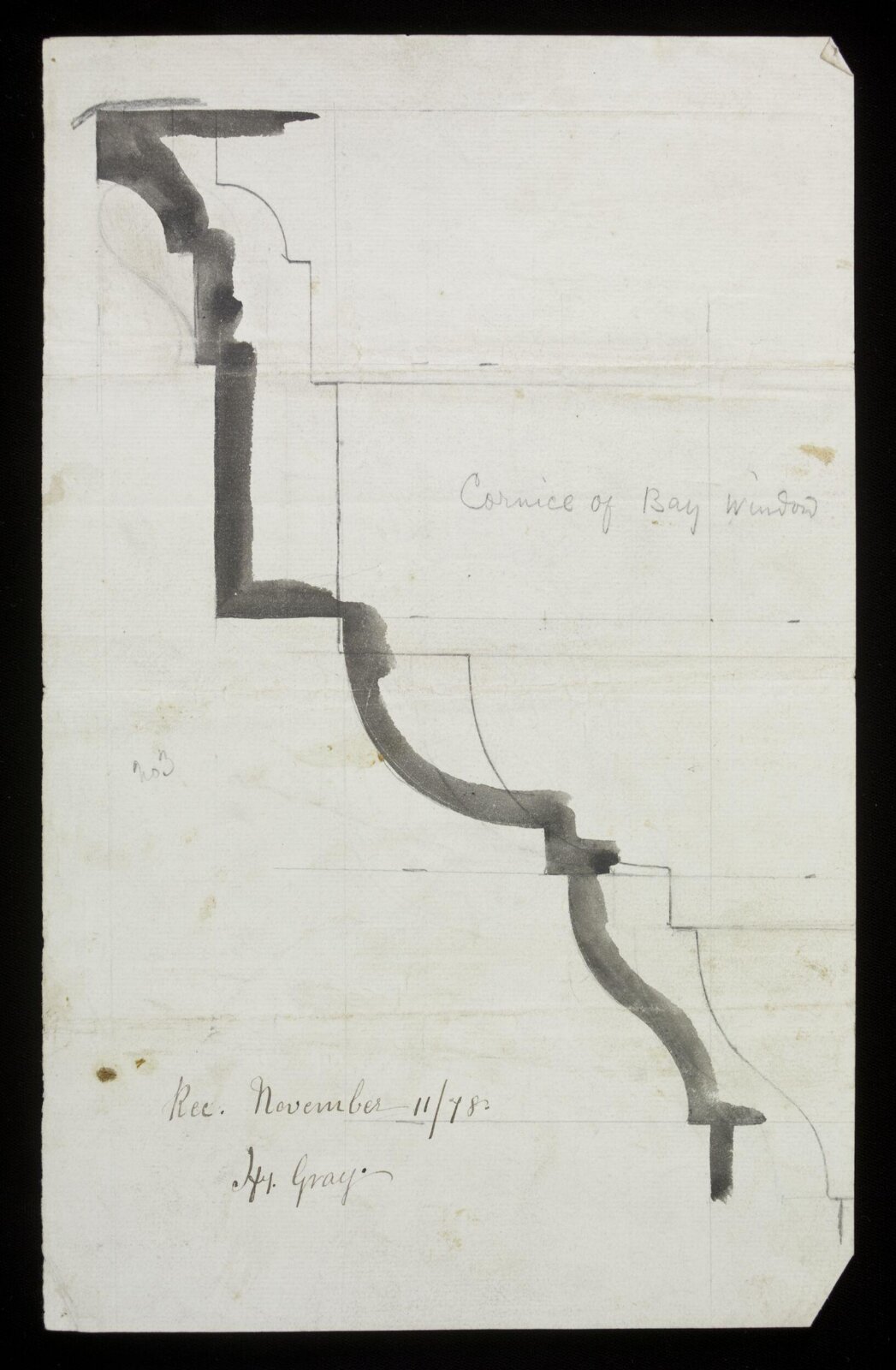 Drawing, Edward William Godwin, November 11 1878