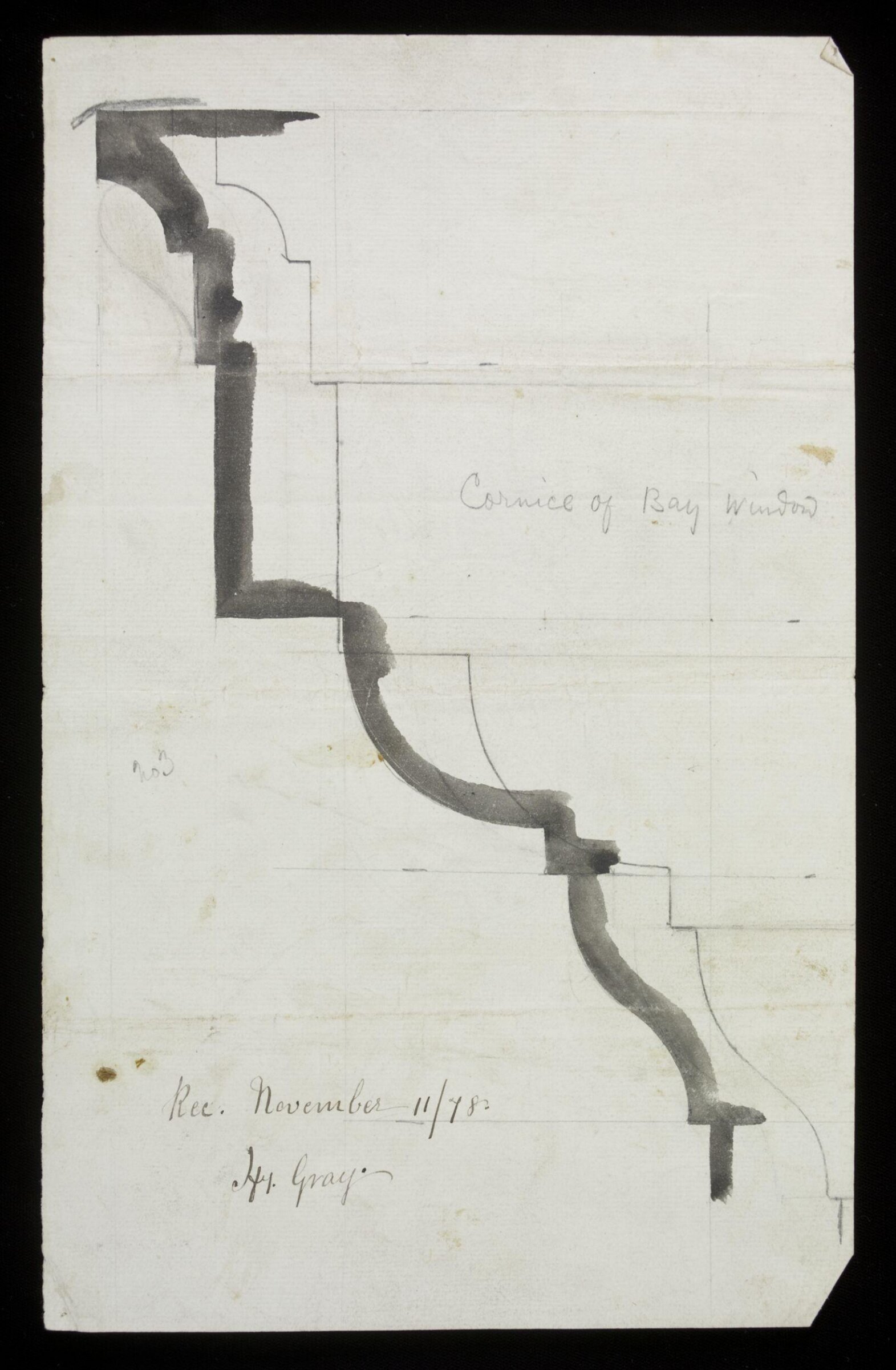 Drawing, Edward William Godwin, November 11 1878