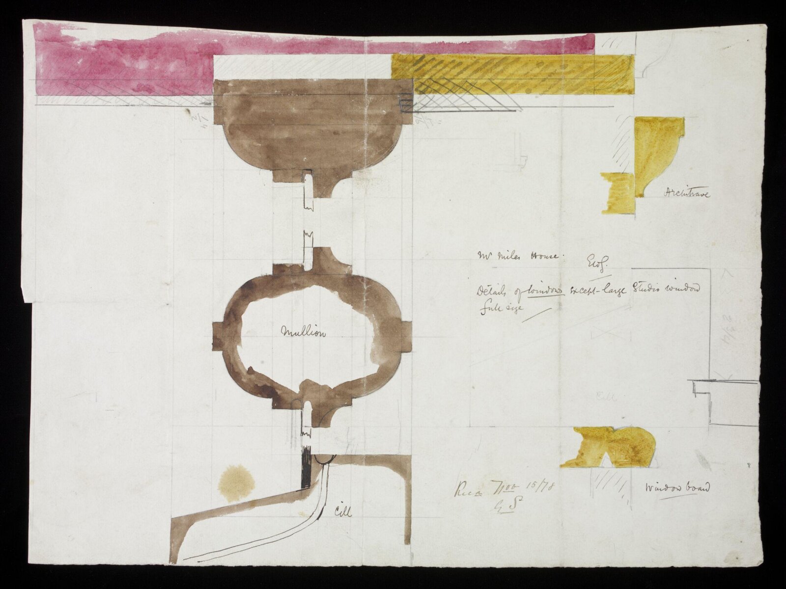 Drawing, Edward William Godwin, November 15 1878
